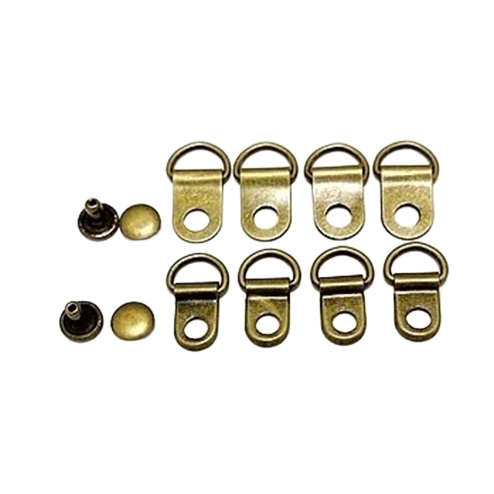 Boot Lace Hooks for Leather Craft Mountaineering Shoes Bag Bronze 8x12mm