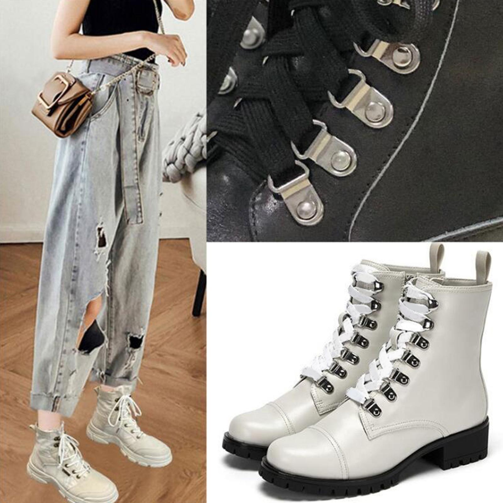 Boot Lace Hooks for Leather Craft Mountaineering Shoes Bag Bronze 8x12mm