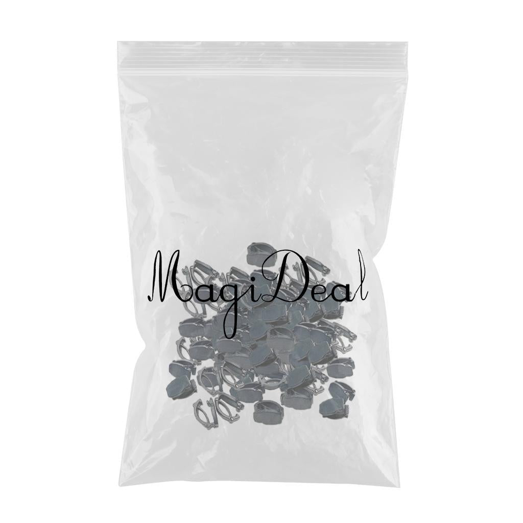 100x Zipper Pull Cord Lock Ends Buckles Fastener Toggle Stopper for Paracord