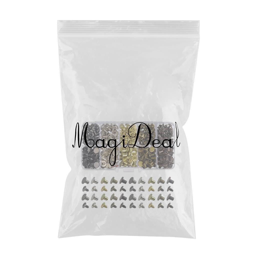 150 Sets Leather Rivets Metal Studs Fabric Tool Sewing Handbags Jeans Nail