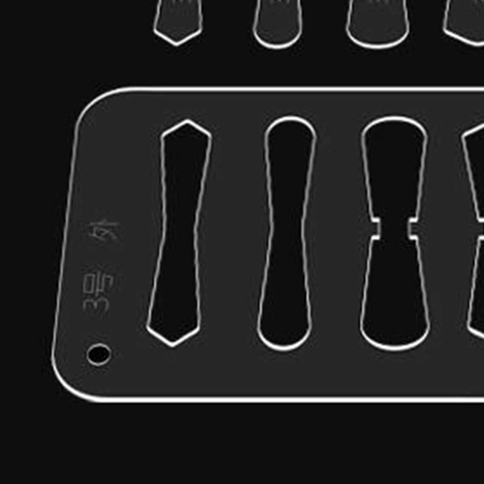 Leather Acrylic Template Set Keychain Pattern Stencil DIY Handmade Tool No 3