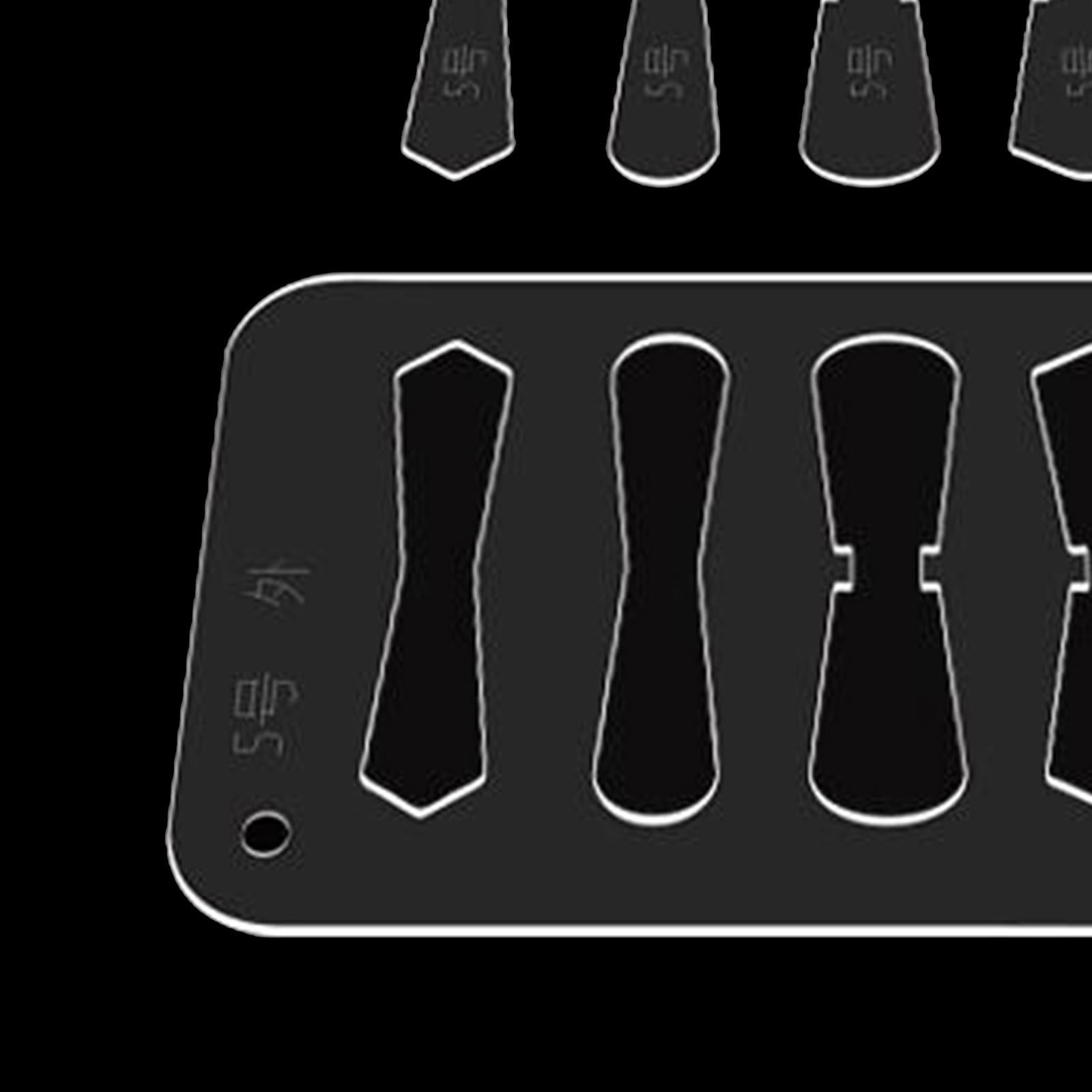 Leather Acrylic Template Set Keychain Pattern Stencil DIY Handmade Tool No 5