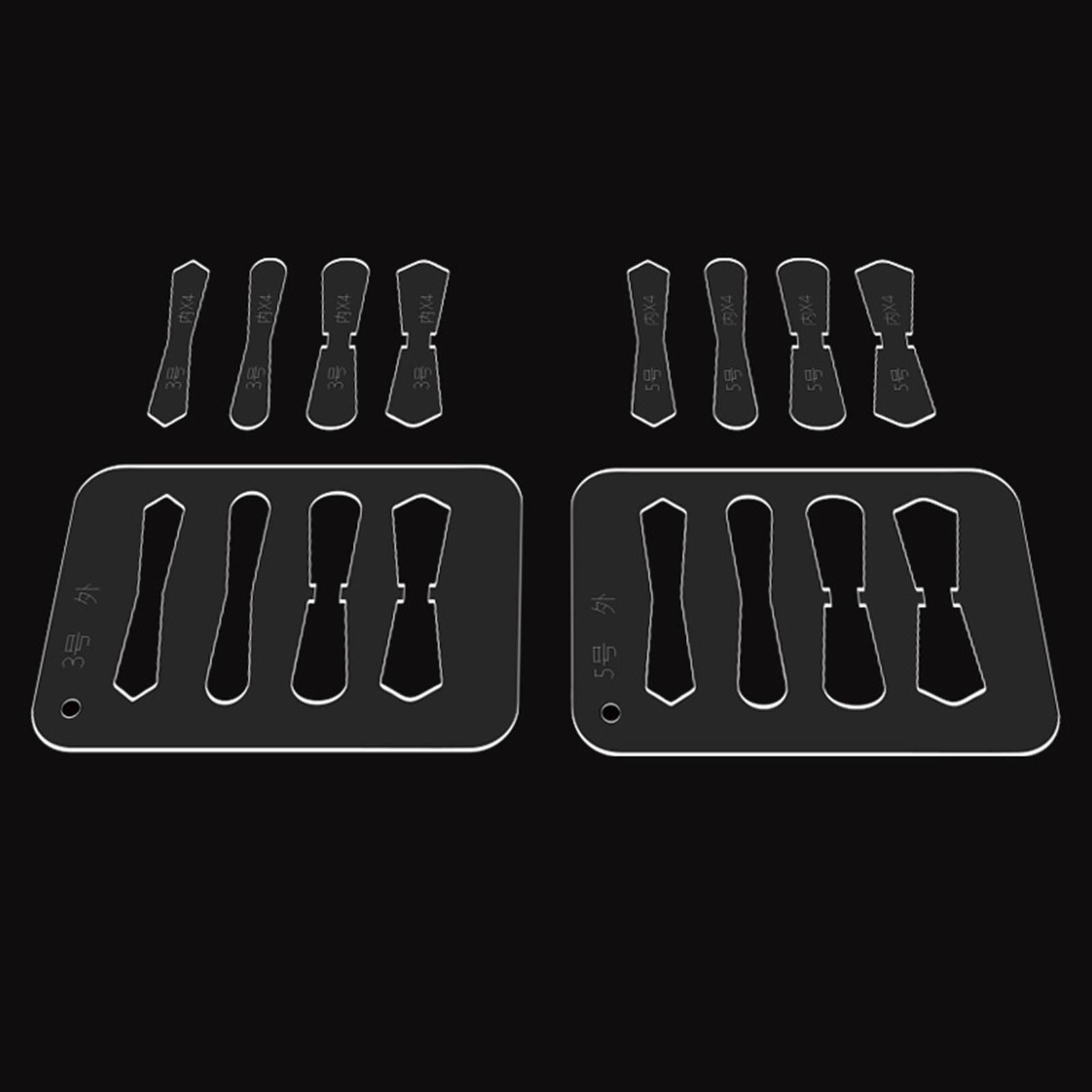 Leather Acrylic Template Set Keychain Pattern Stencil DIY Handmade Tool No 5