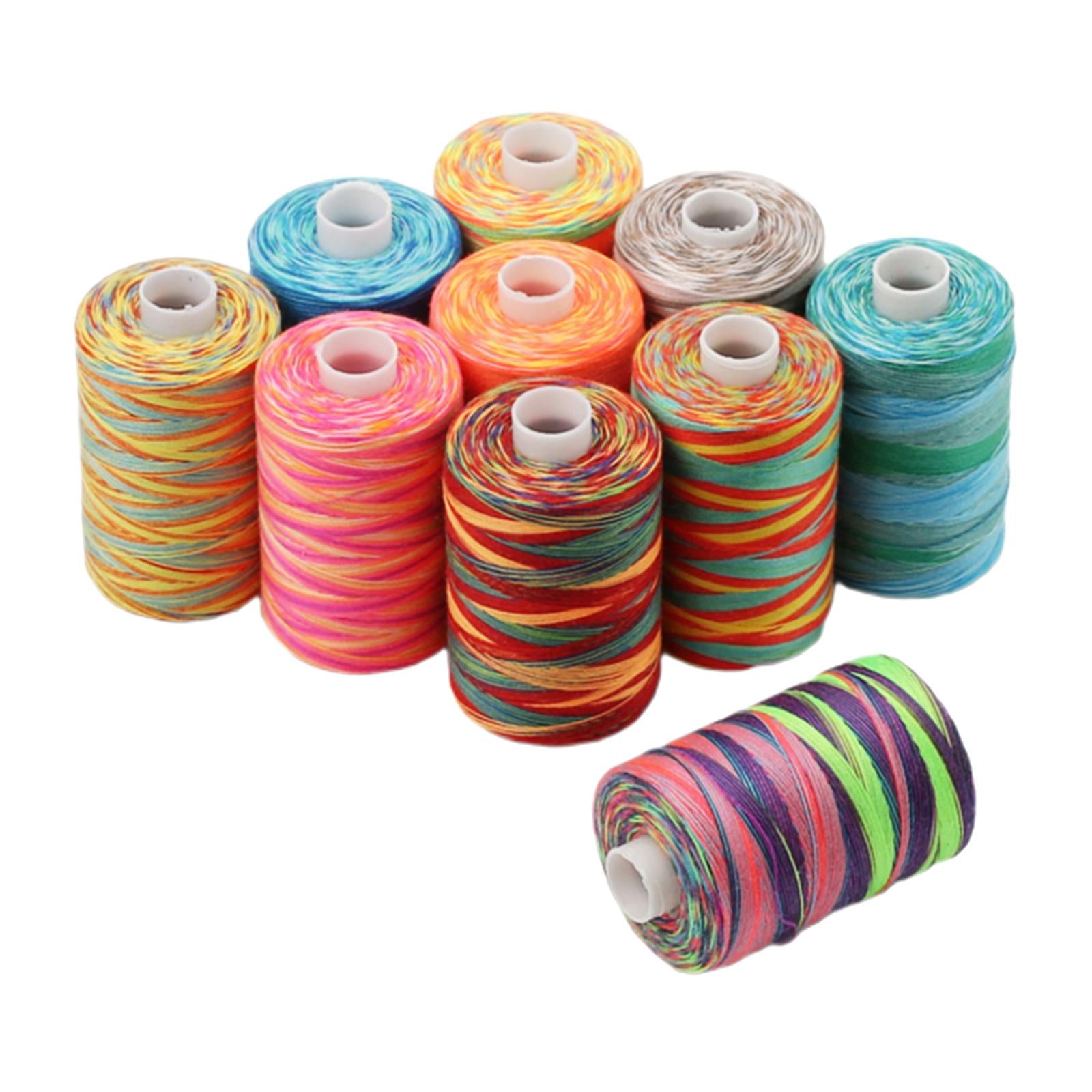 10x Sewing Thread Spool Sewing Thread for Overlock Stitching Hand Knitting