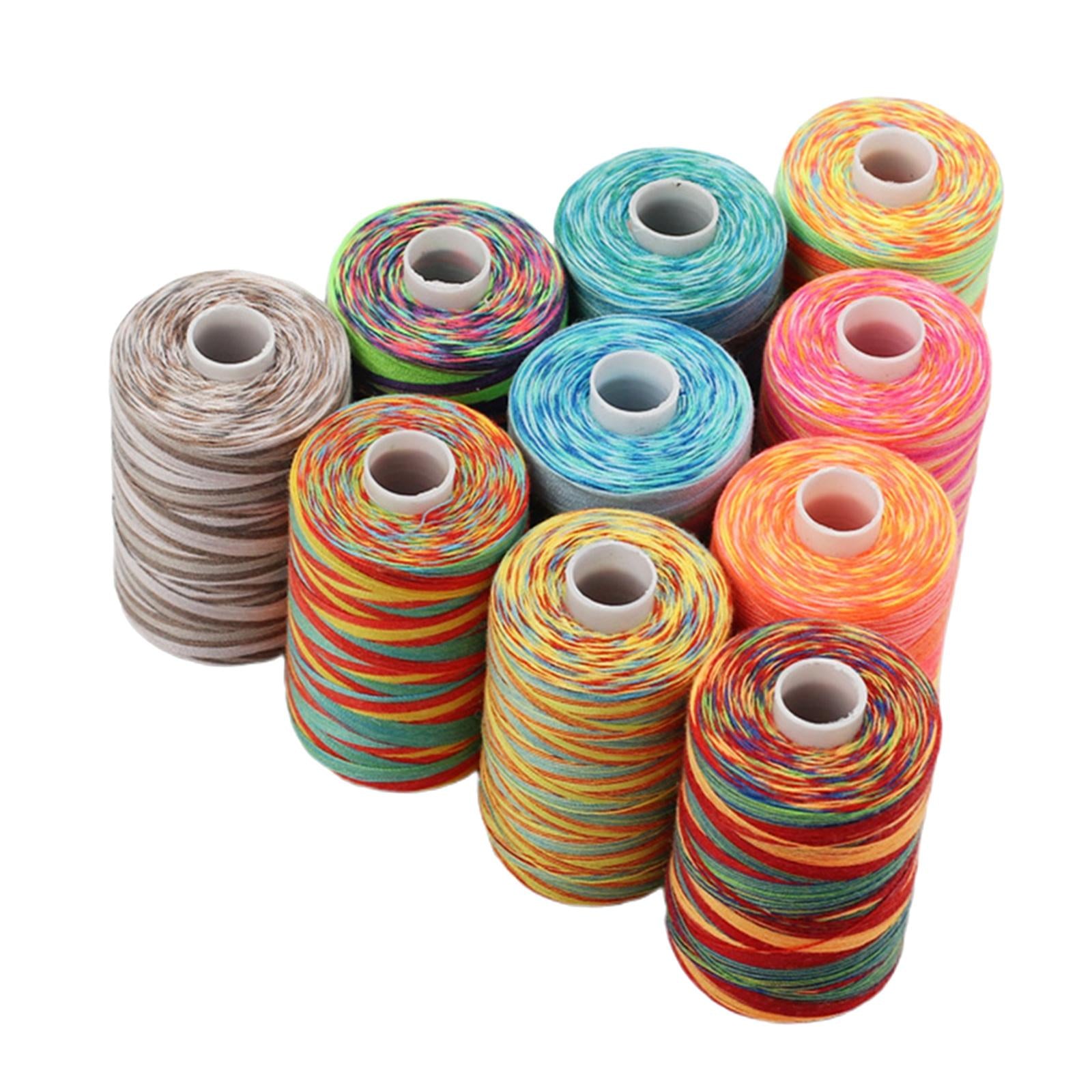 10x Sewing Thread Spool Sewing Thread for Overlock Stitching Hand Knitting