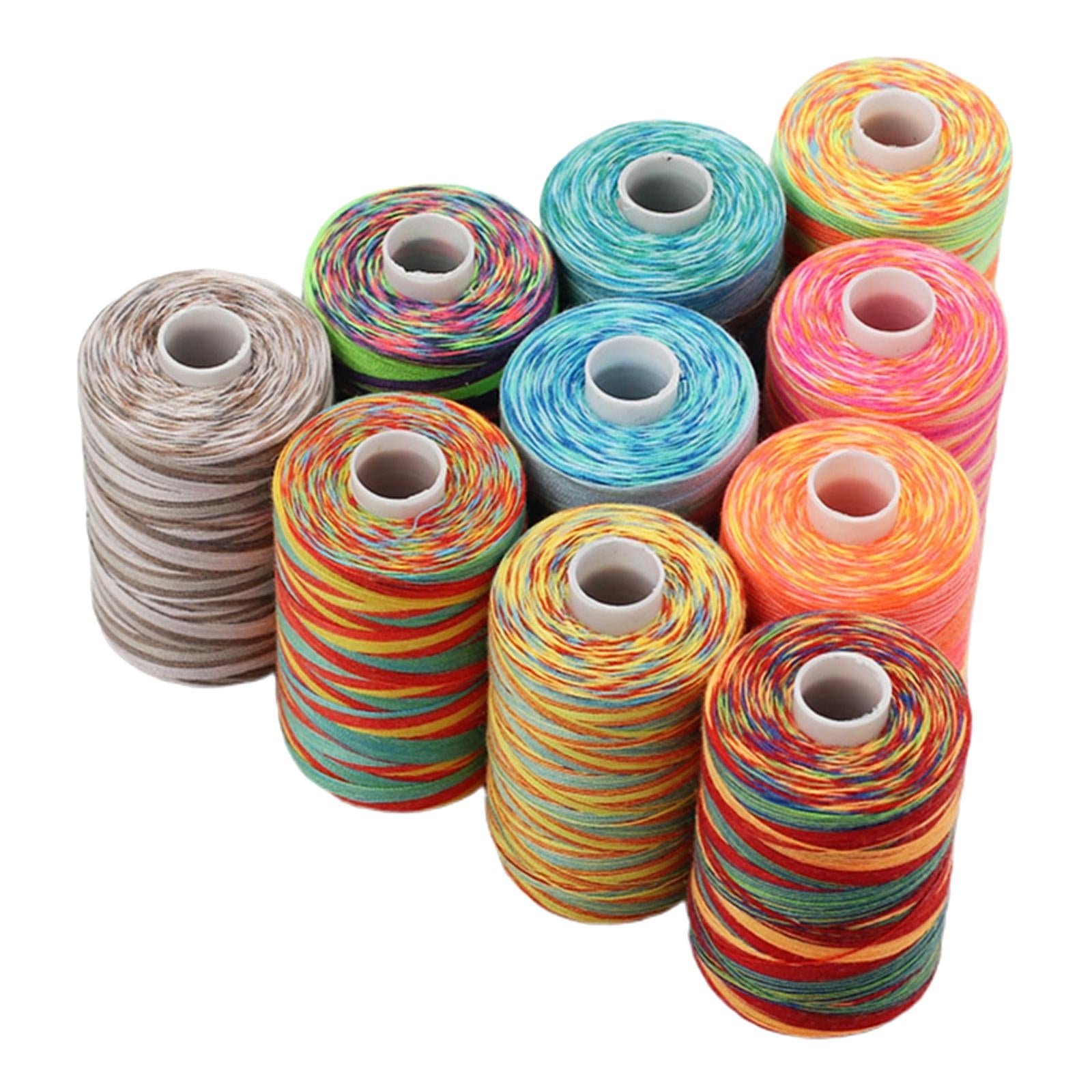 10x Sewing Thread Spool Sewing Thread for Overlock Stitching Hand Knitting