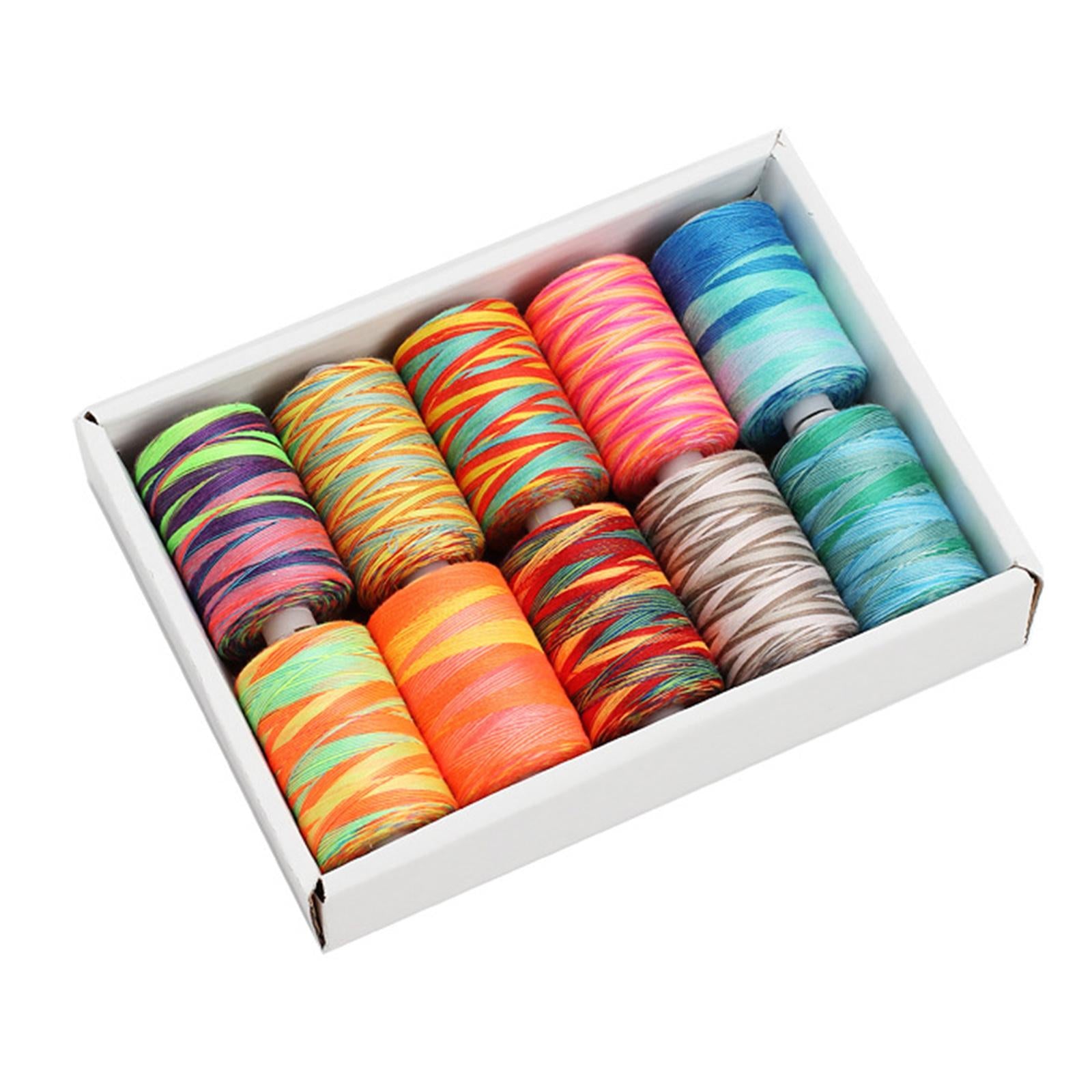 10x Sewing Thread Spool Sewing Thread for Overlock Stitching Hand Knitting