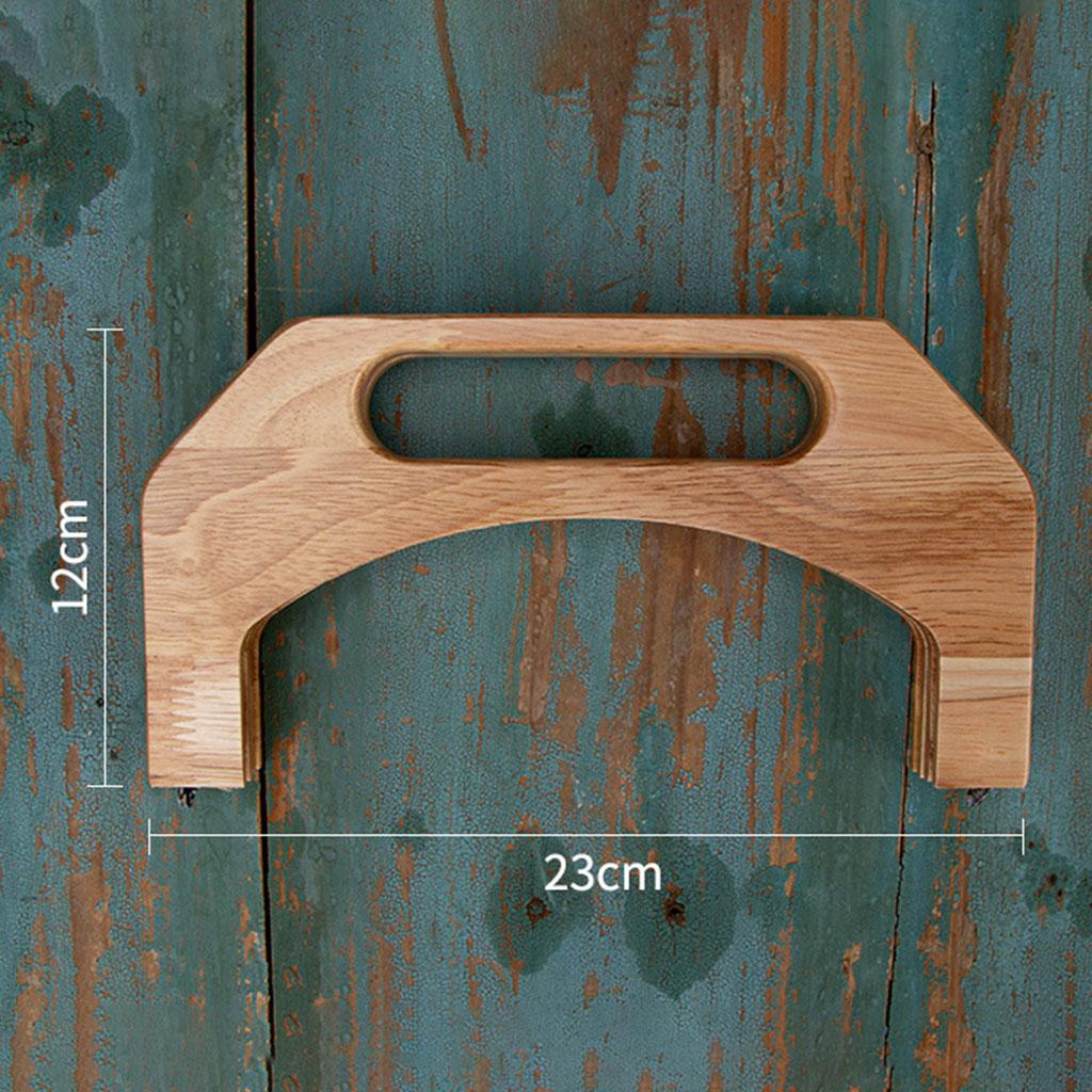 Wooden Handbag Bag Handle Replacement Handcrafted Accessories  23x12cm
