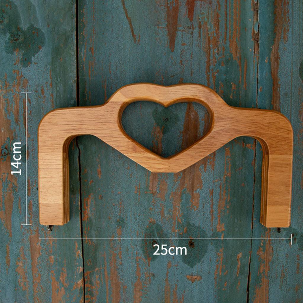 Wooden Handbag Bag Handle Replacement Handcrafted Accessories  25x14cm