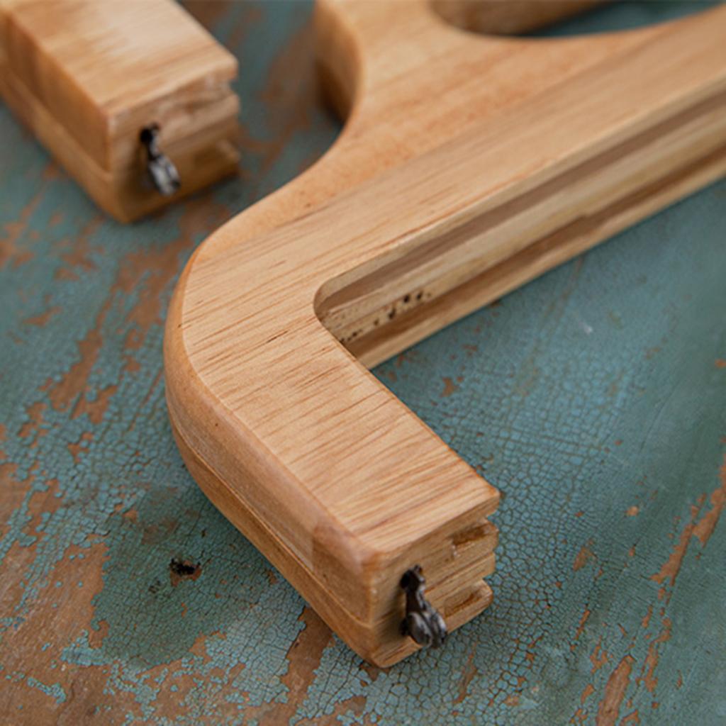 Wooden Handbag Bag Handle Replacement Handcrafted Accessories  28x11cm