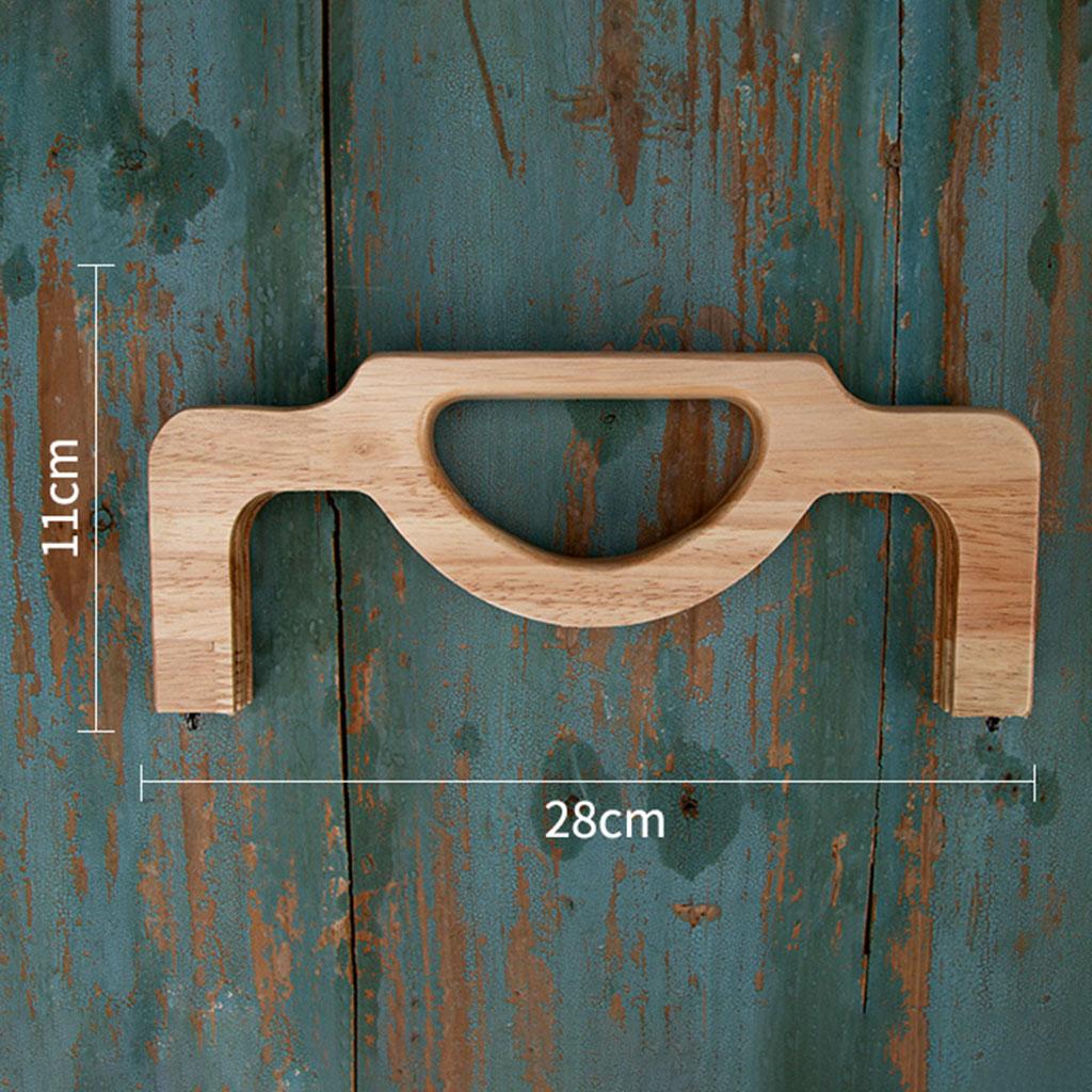 Wooden Handbag Bag Handle Replacement Handcrafted Accessories  28x11cm