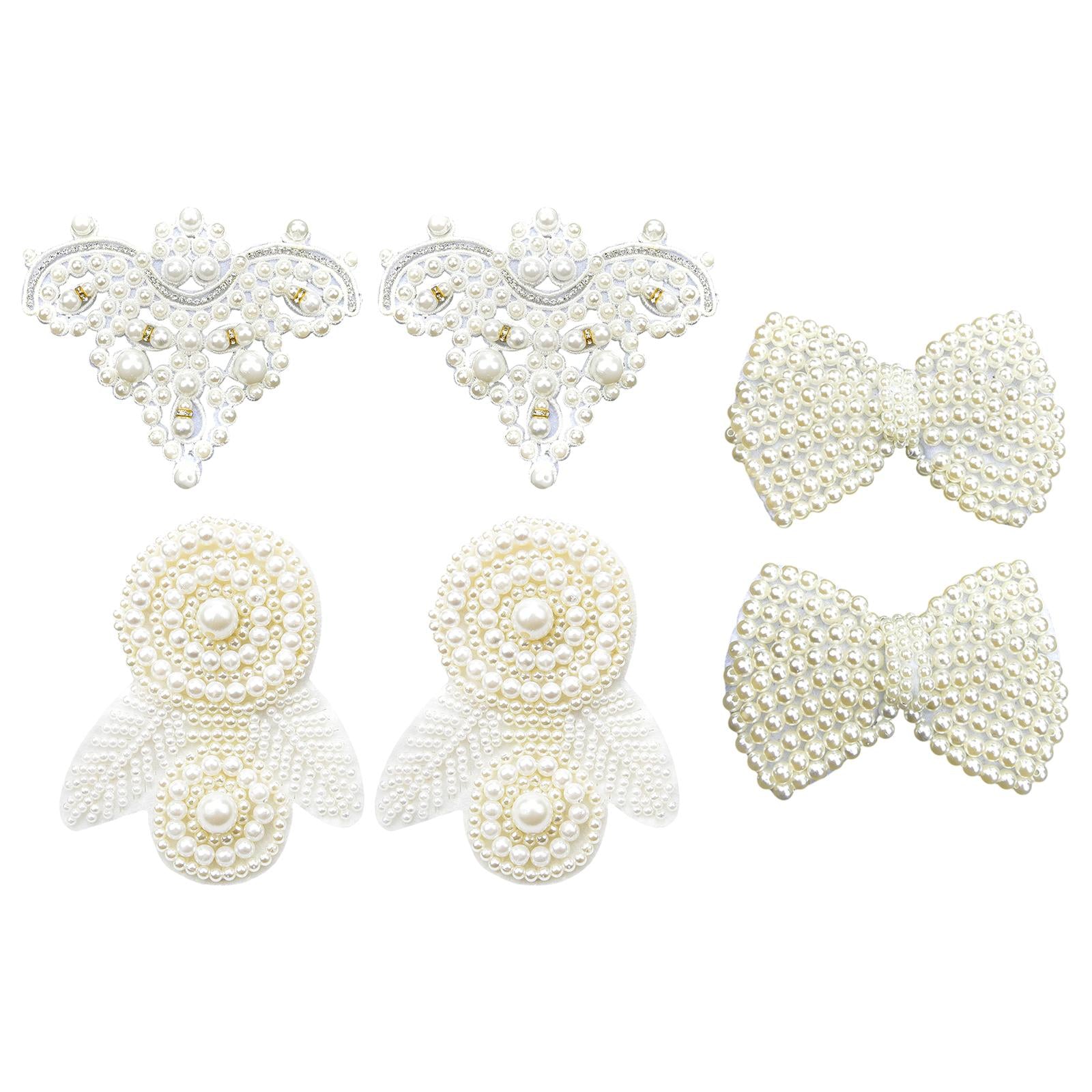 Crystal Pearl Shoe Clips Women Wedding Banquet Boots Charms Jewelry Decor 12x9.8cm