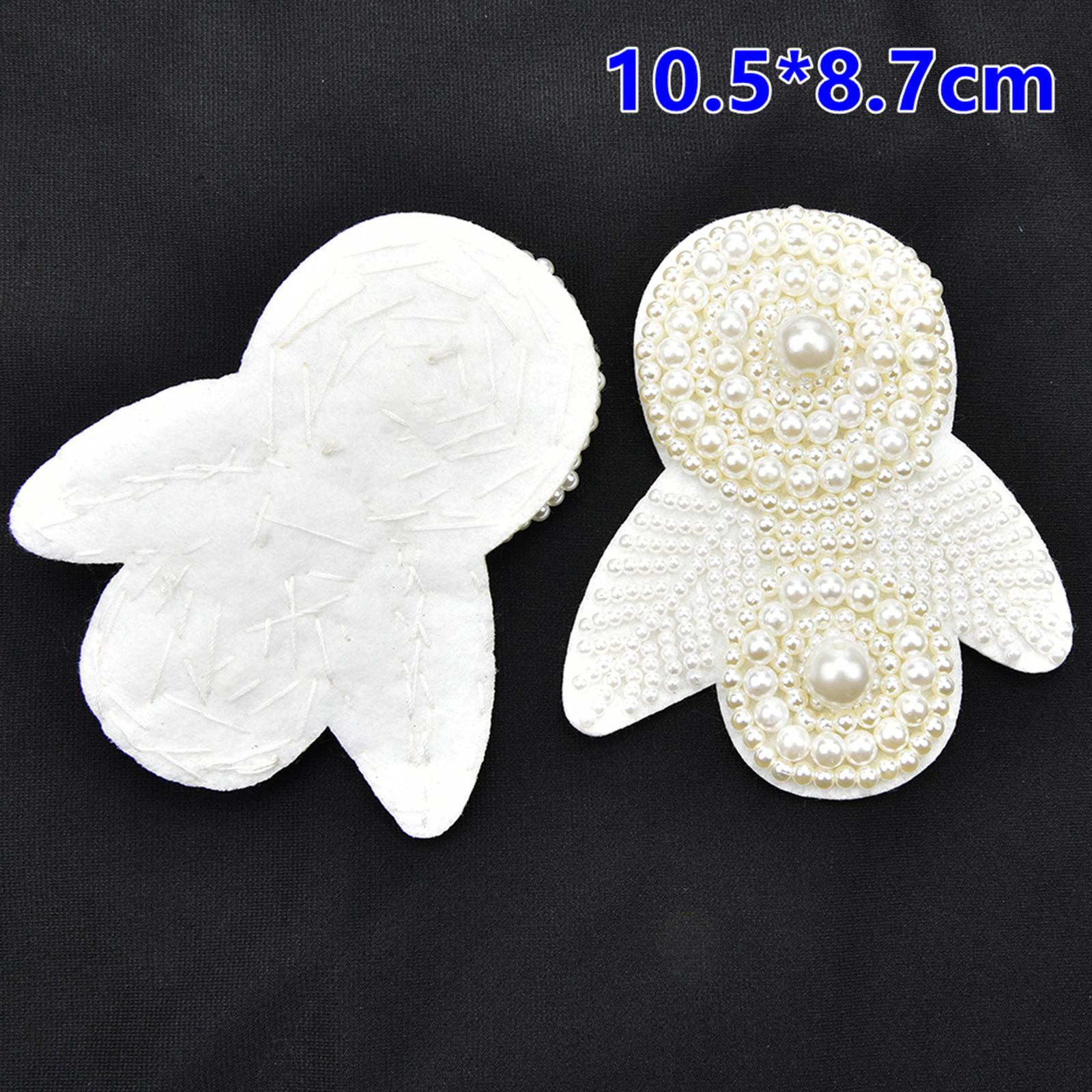 Crystal Pearl Shoe Clips Women Wedding Banquet Boots Charms Jewelry Decor 10.5x8.7cm