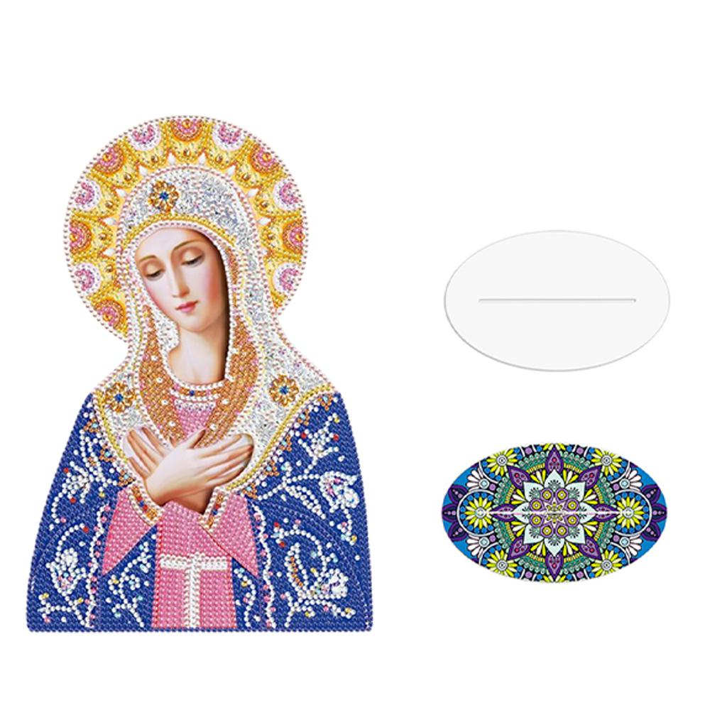 Creative Diamond Painting Arts Craft Religions Decor Ornaments Yellow Blue