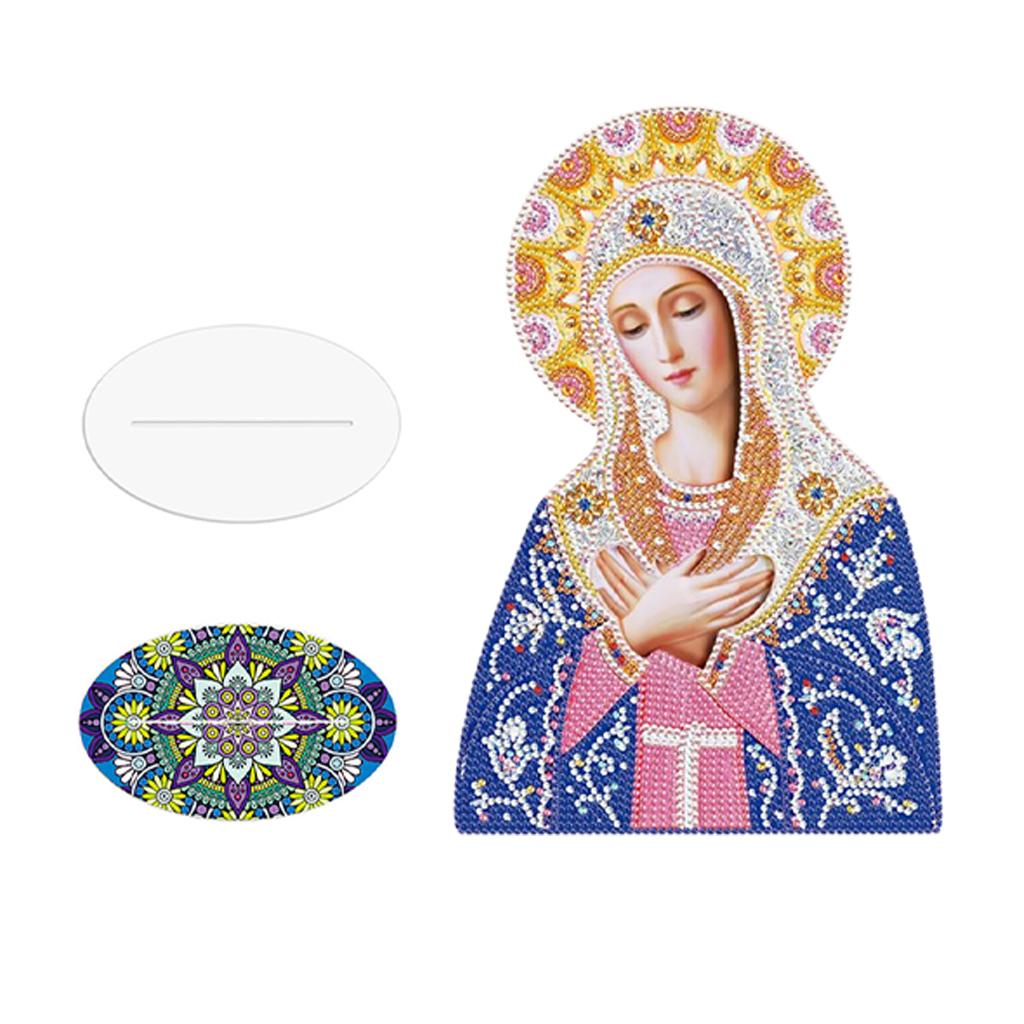 Creative Diamond Painting Arts Craft Religions Decor Ornaments Yellow Blue