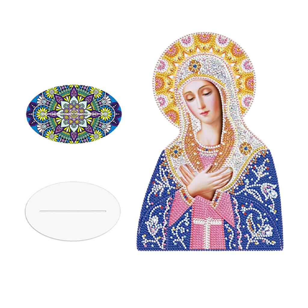 Creative Diamond Painting Arts Craft Religions Decor Ornaments Yellow Blue