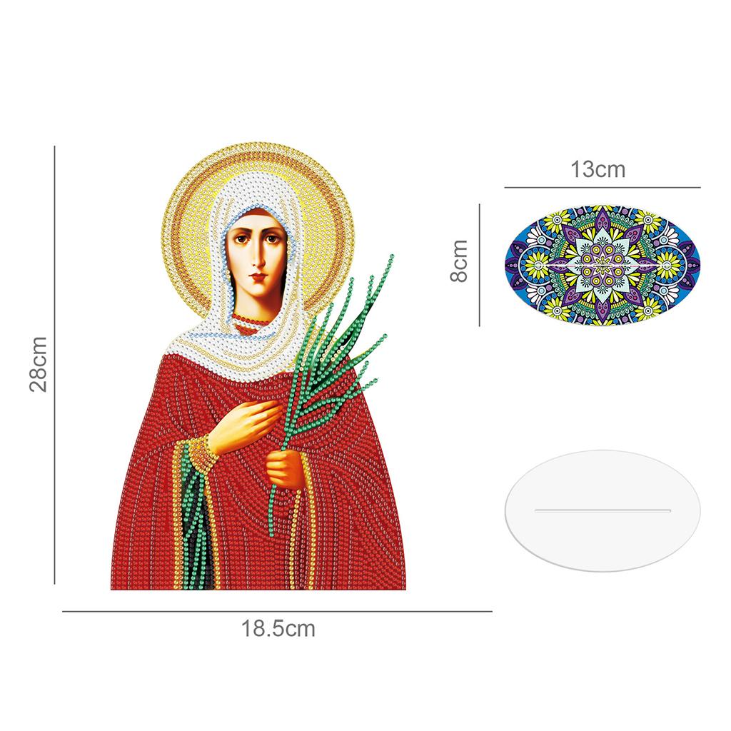 Creative Diamond Painting Arts Craft Religions Decor Ornaments Red