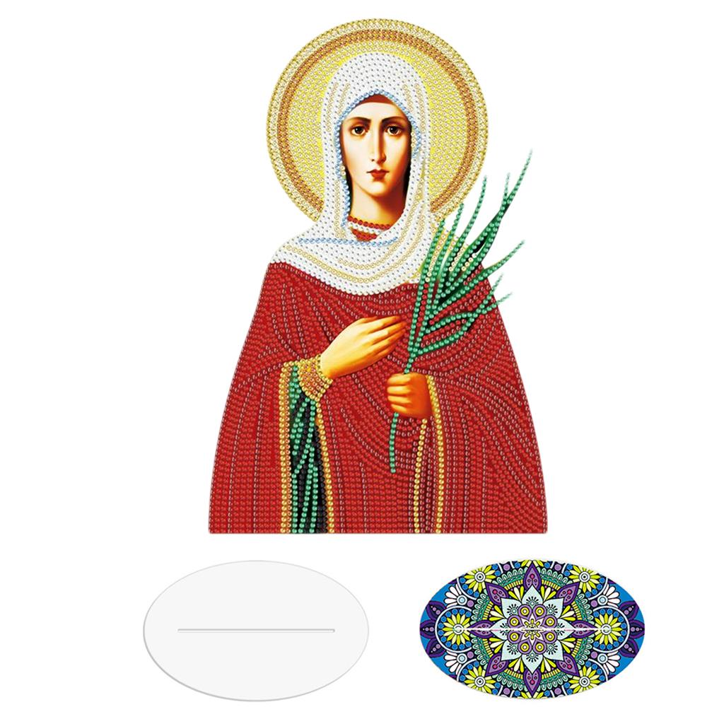 Creative Diamond Painting Arts Craft Religions Decor Ornaments Red
