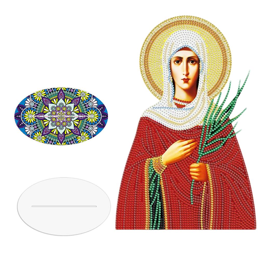 Creative Diamond Painting Arts Craft Religions Decor Ornaments Red