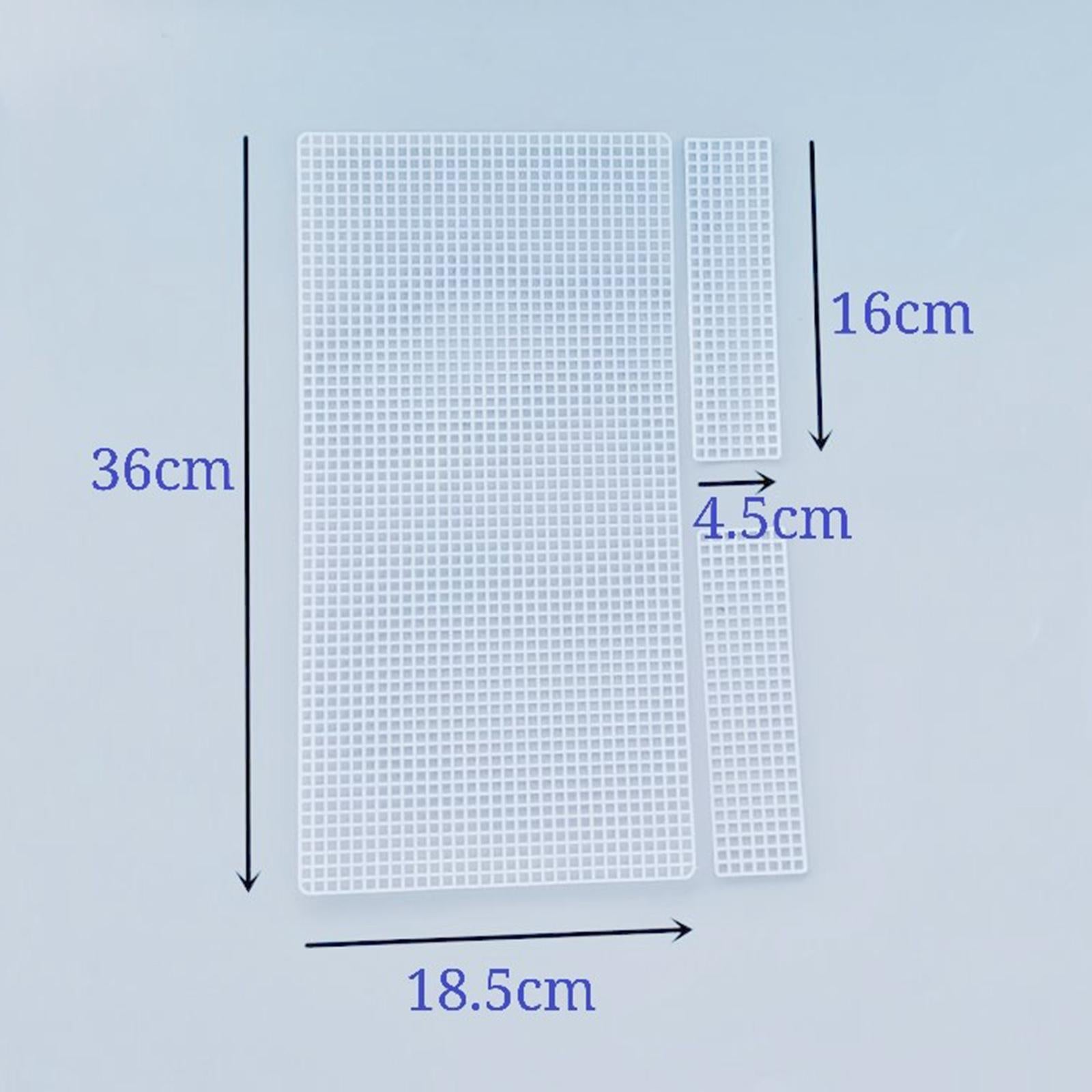 10 Pieces Plastic Mesh Canvas Bag Sheets DIY Bag Making 21x18x7cm