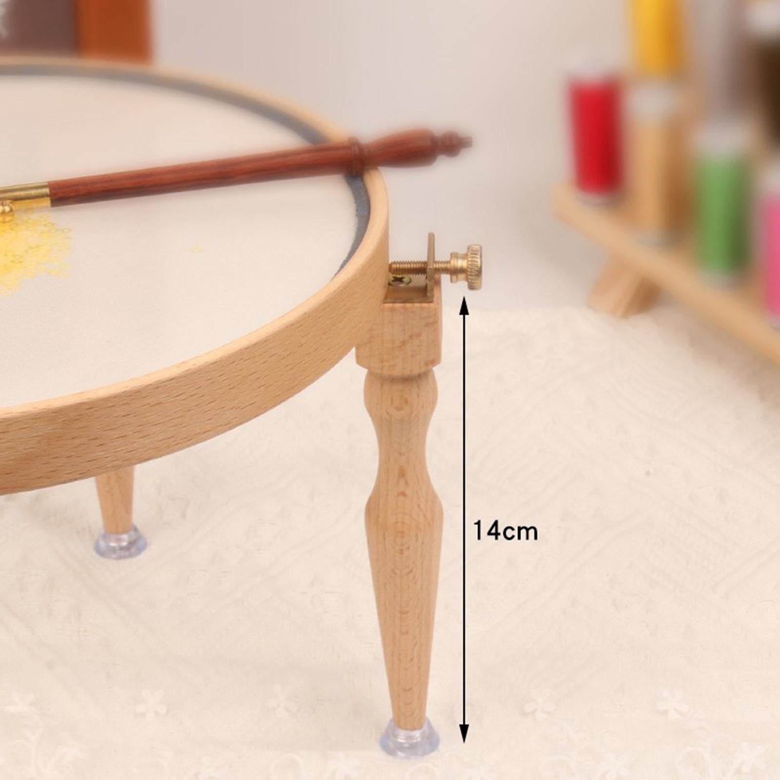 4pcs Wood Embroidery Hoop Legs Heightening Replacement Legs for Sewing Tool