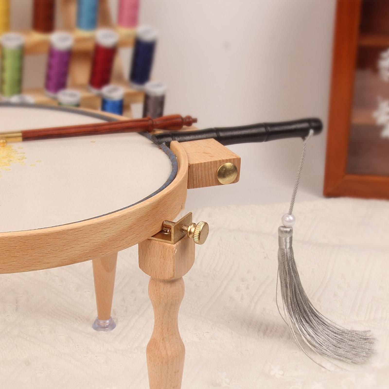 4pcs Wood Embroidery Hoop Legs Heightening Replacement Legs for Sewing Tool