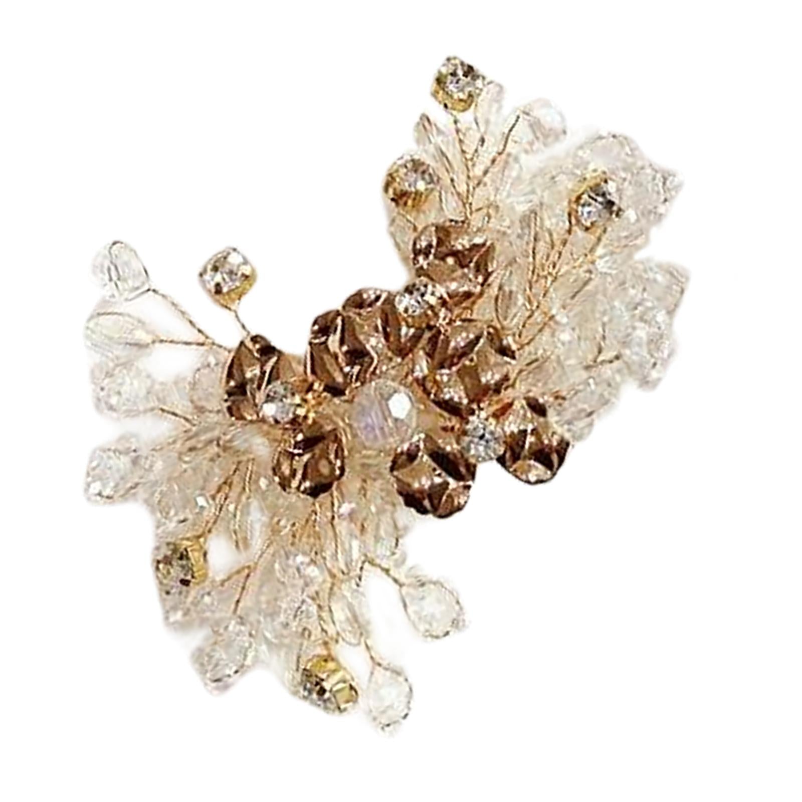 Exquisite Shoe Charm Rhinestone Shoe Flower for Women Lady Bridal High Heels
