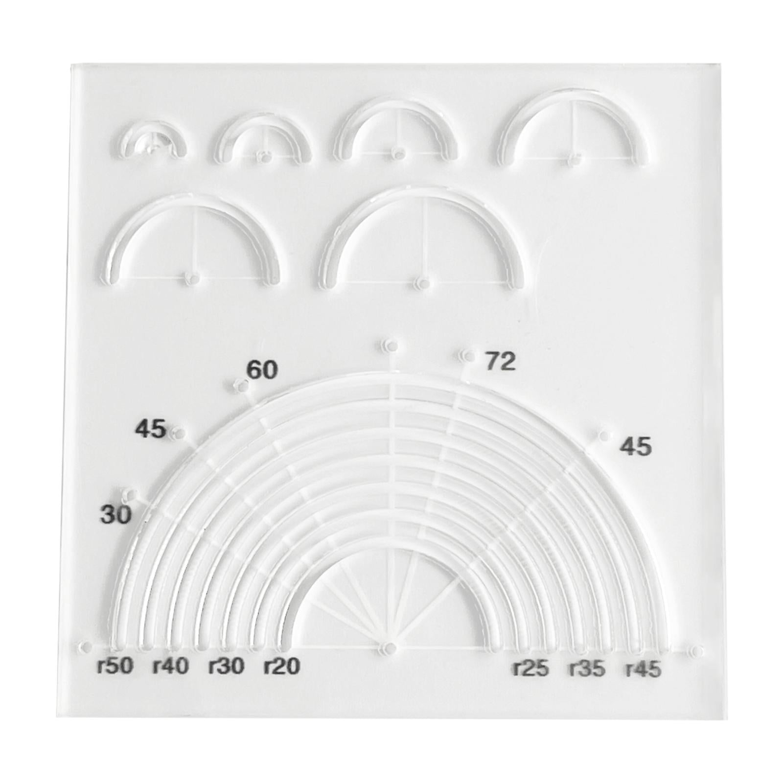 Acrylic Template Clear Patchwork Cutting Ruler for Dressmaking Measure Craft
