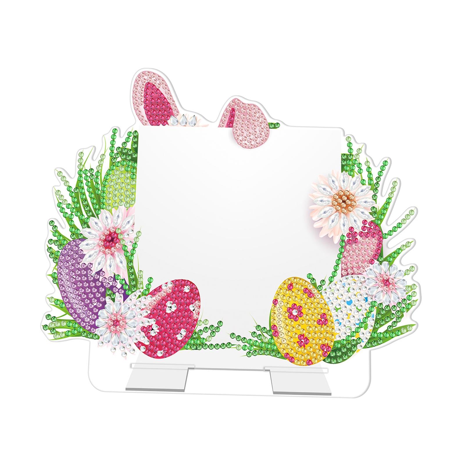 DIY Diamond Easter Handiwork Animal Message Board for Decor Ornament Home B