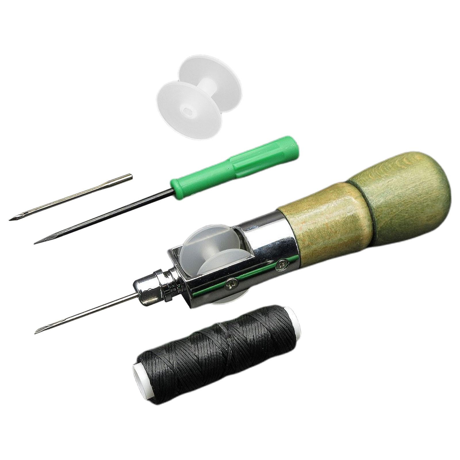 Sewing Awl Thread Kit Repair Tools Stitcher DIY Craft  With Spool device