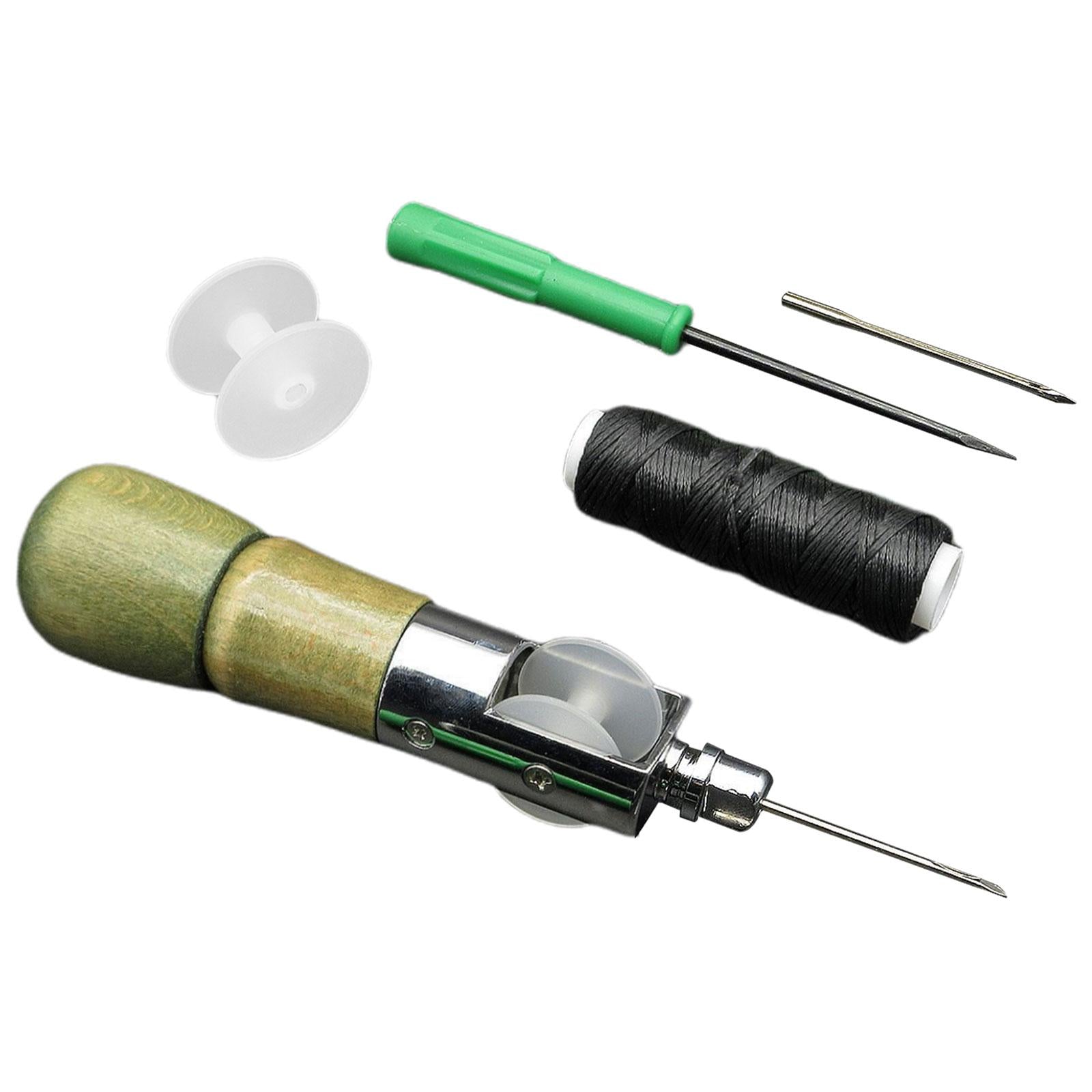 Sewing Awl Thread Kit Repair Tools Stitcher DIY Craft  With Spool device