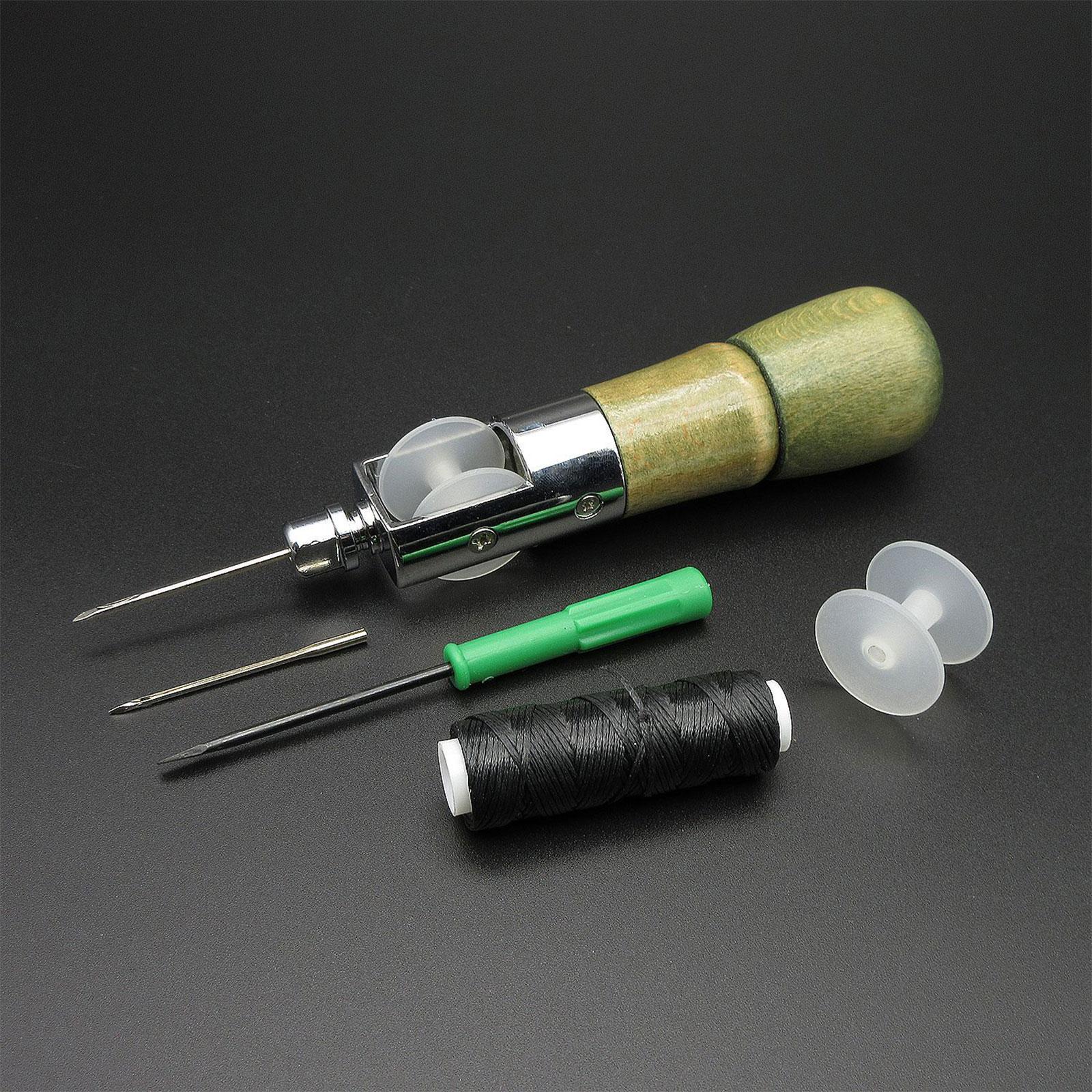 Sewing Awl Thread Kit Repair Tools Stitcher DIY Craft  With Spool device