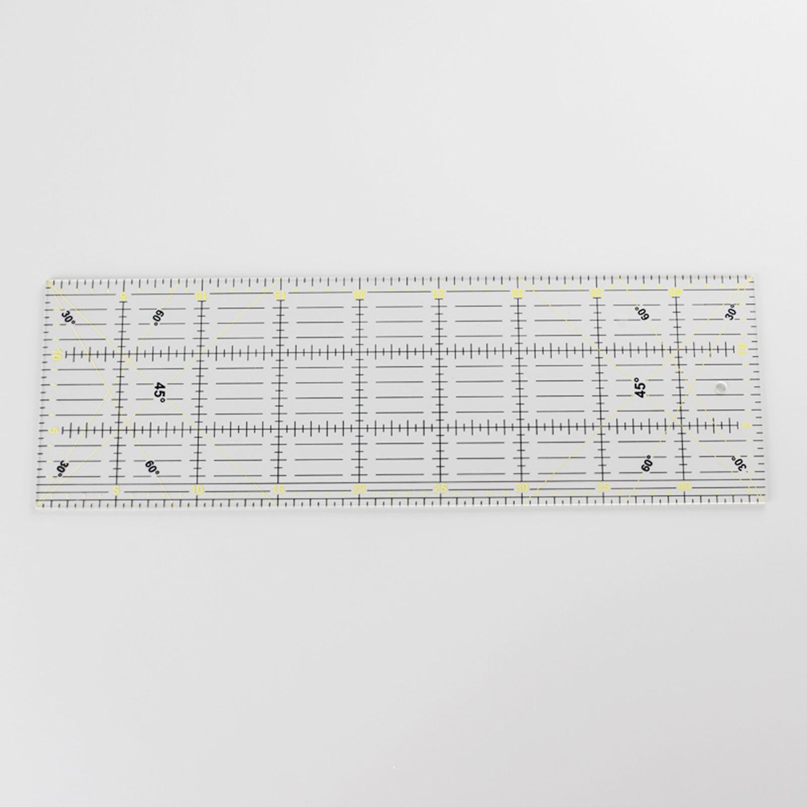 Large Quilting Patchwork Template Acrylic Ruler Non-Slip Measuring Tool