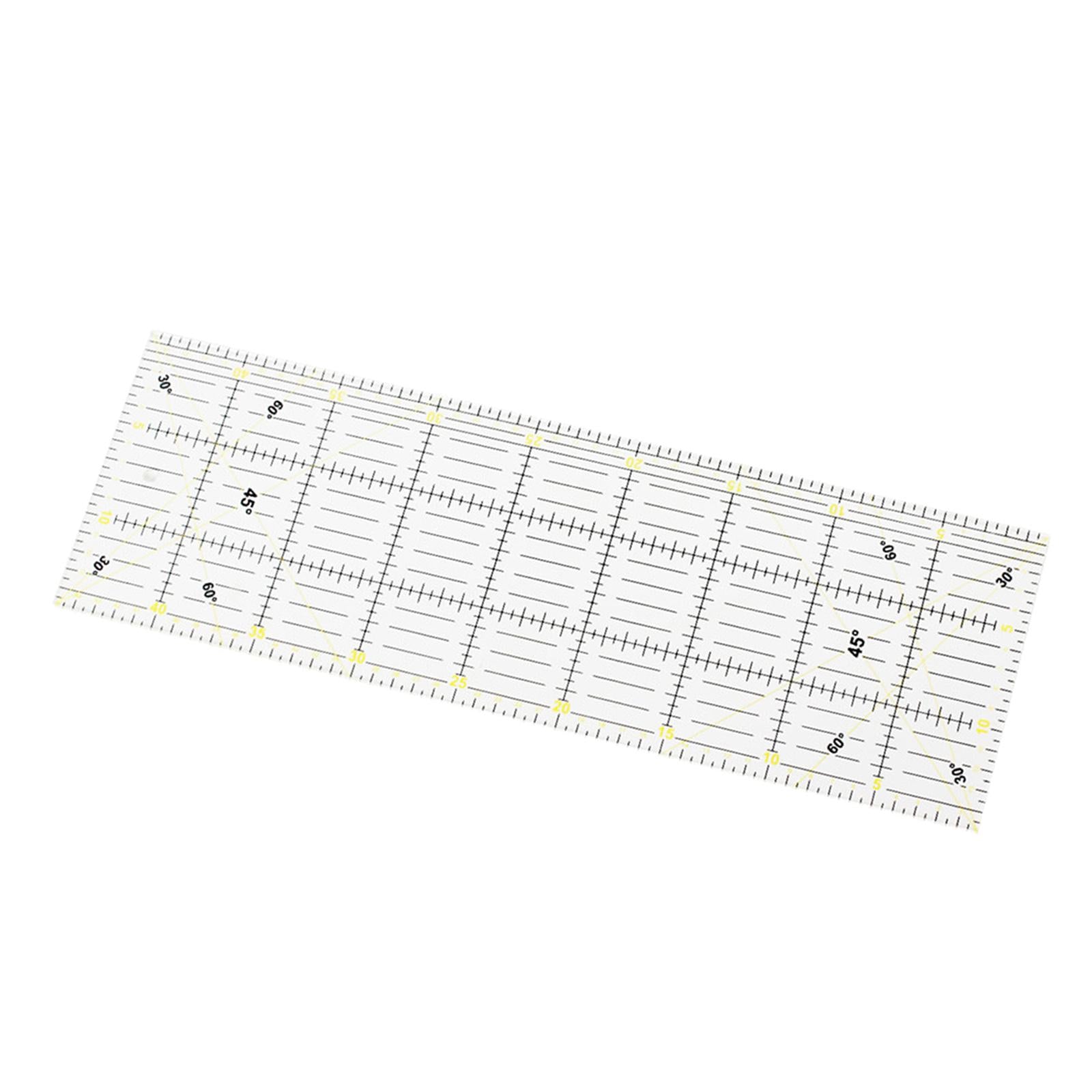 Large Quilting Patchwork Template Acrylic Ruler Non-Slip Measuring Tool