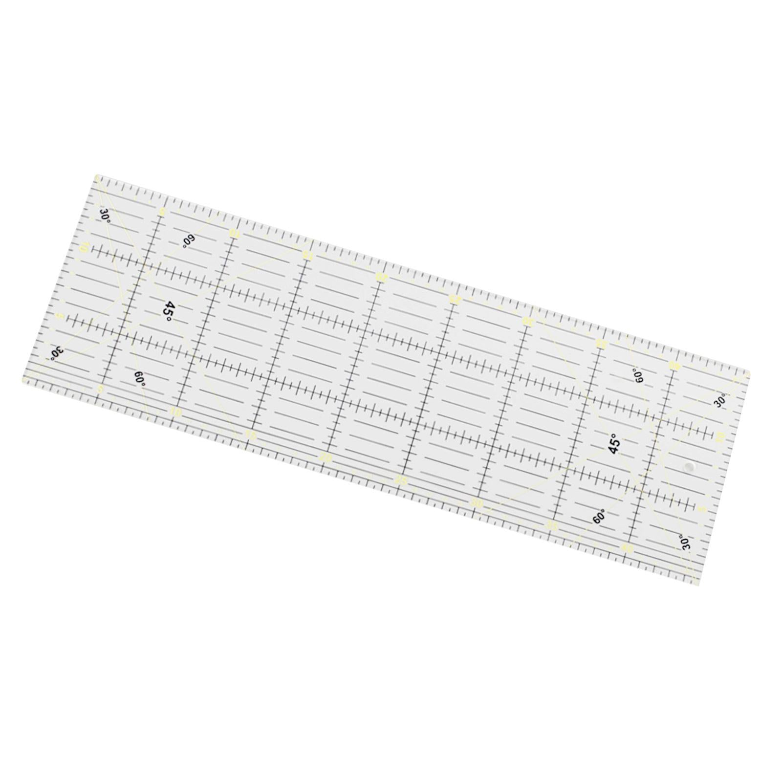 Large Quilting Patchwork Template Acrylic Ruler Non-Slip Measuring Tool