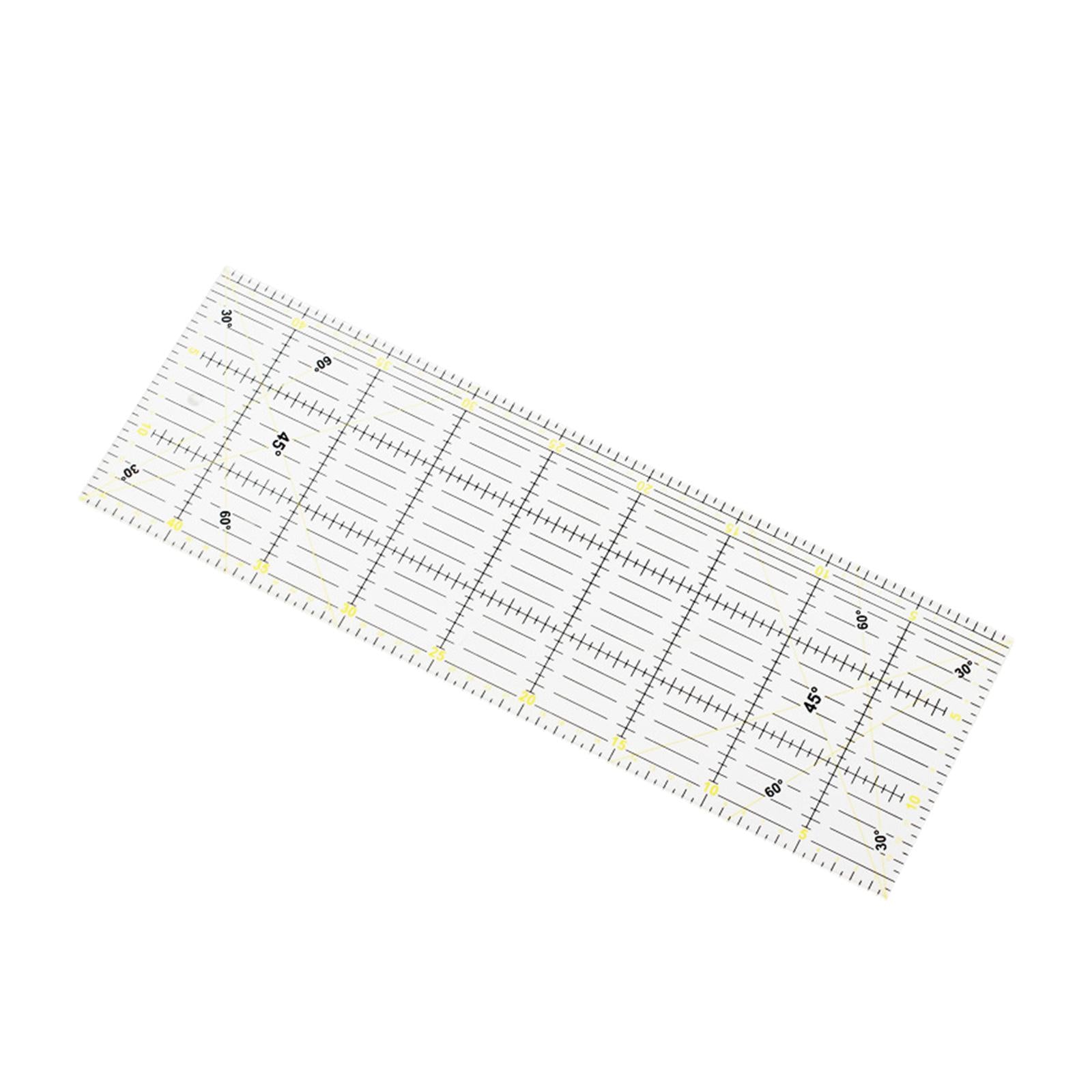 Large Quilting Patchwork Template Acrylic Ruler Non-Slip Measuring Tool