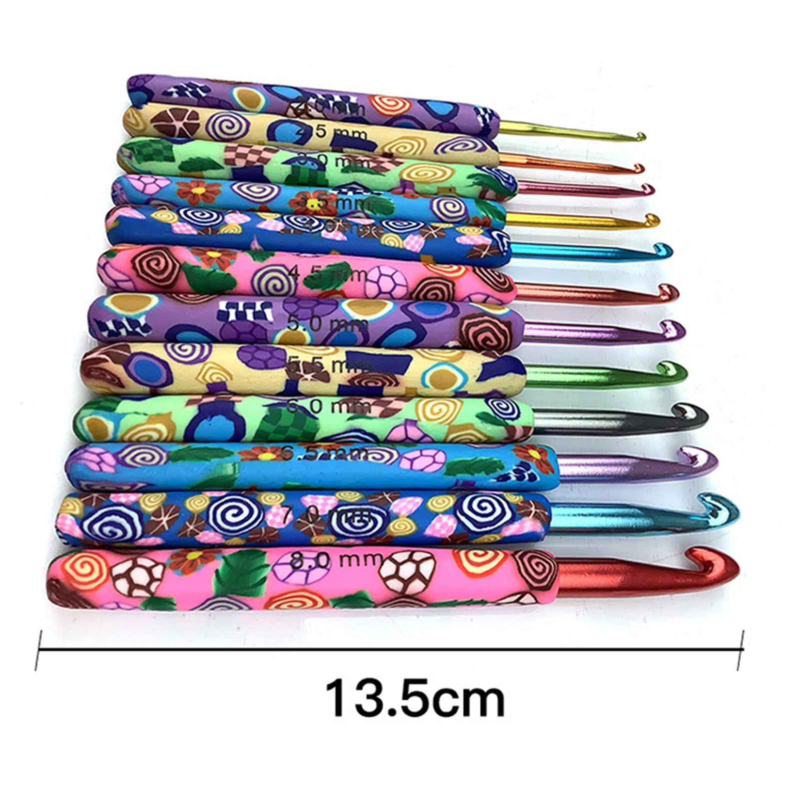 Crochet Hooks Set 12Pieces for Crochet Beginner Experienced Crocheters