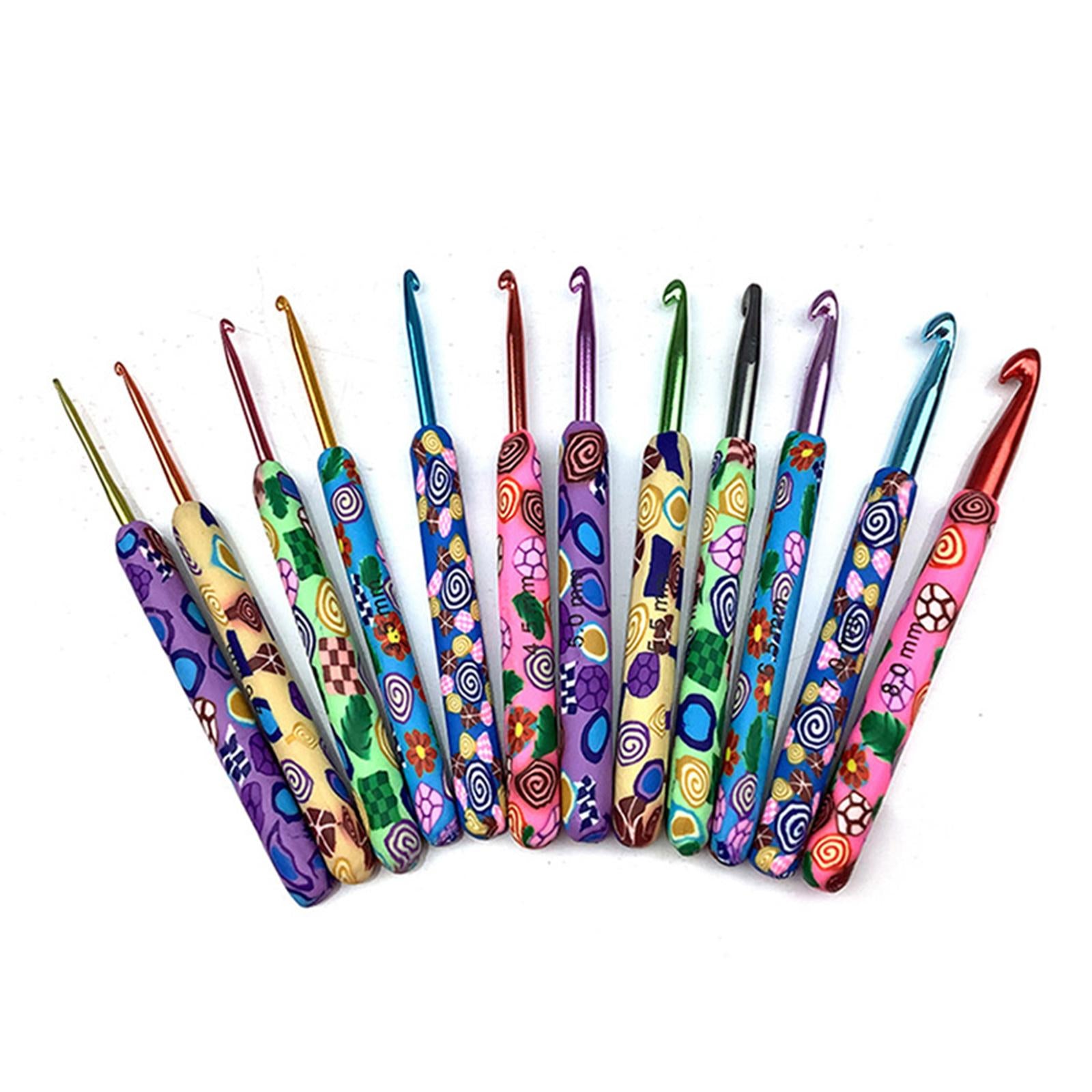 Crochet Hooks Set 12Pieces for Crochet Beginner Experienced Crocheters