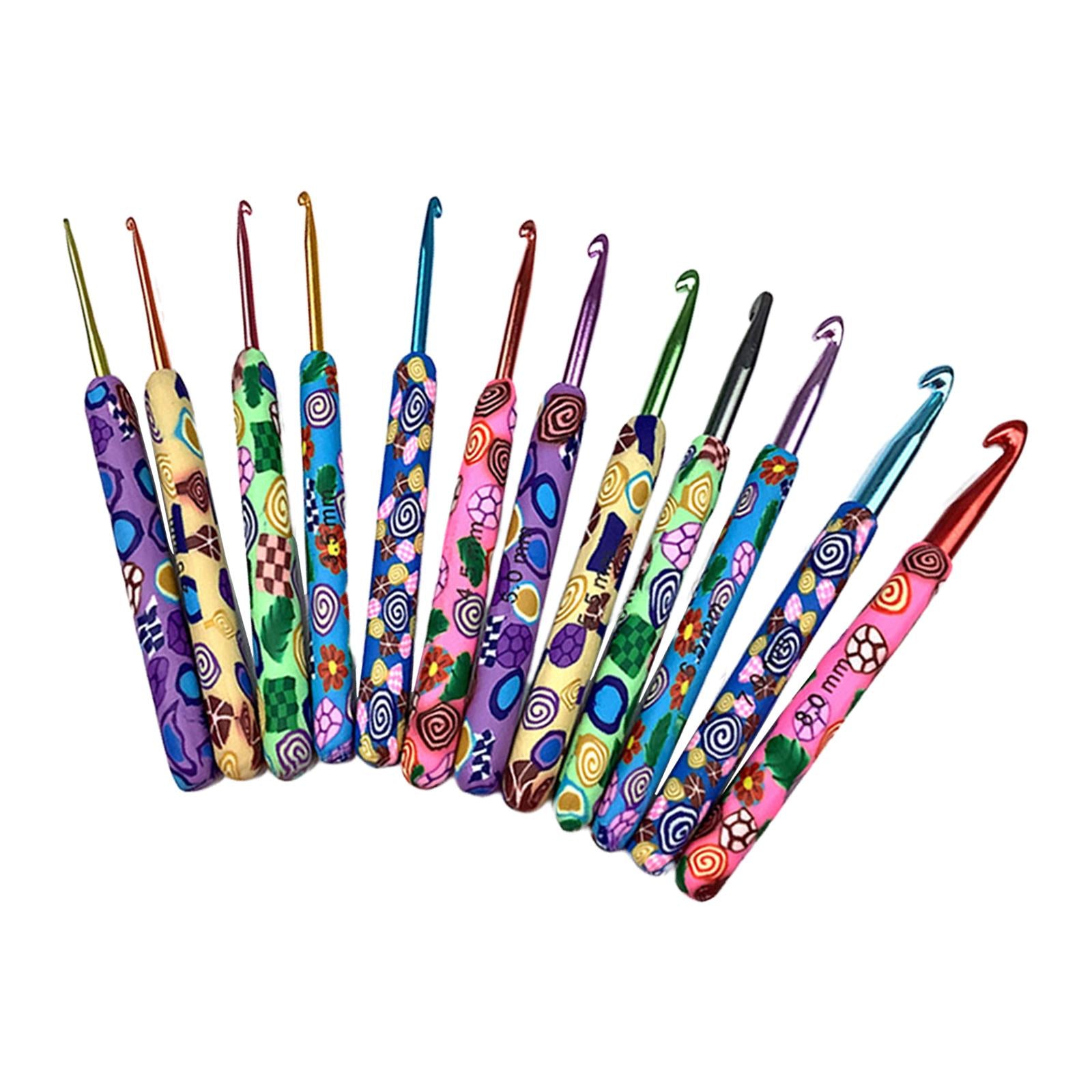 Crochet Hooks Set 12Pieces for Crochet Beginner Experienced Crocheters