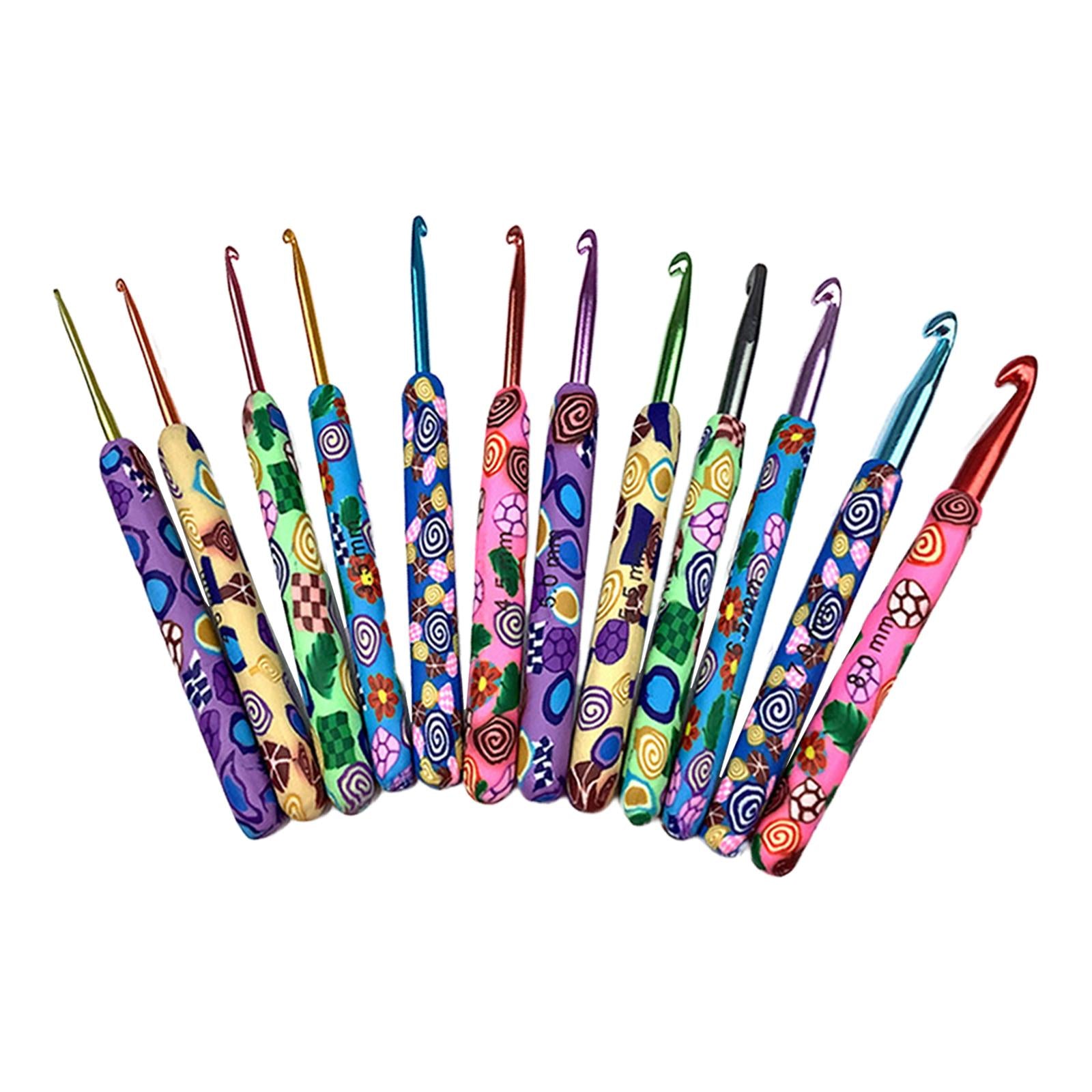 Crochet Hooks Set 12Pieces for Crochet Beginner Experienced Crocheters