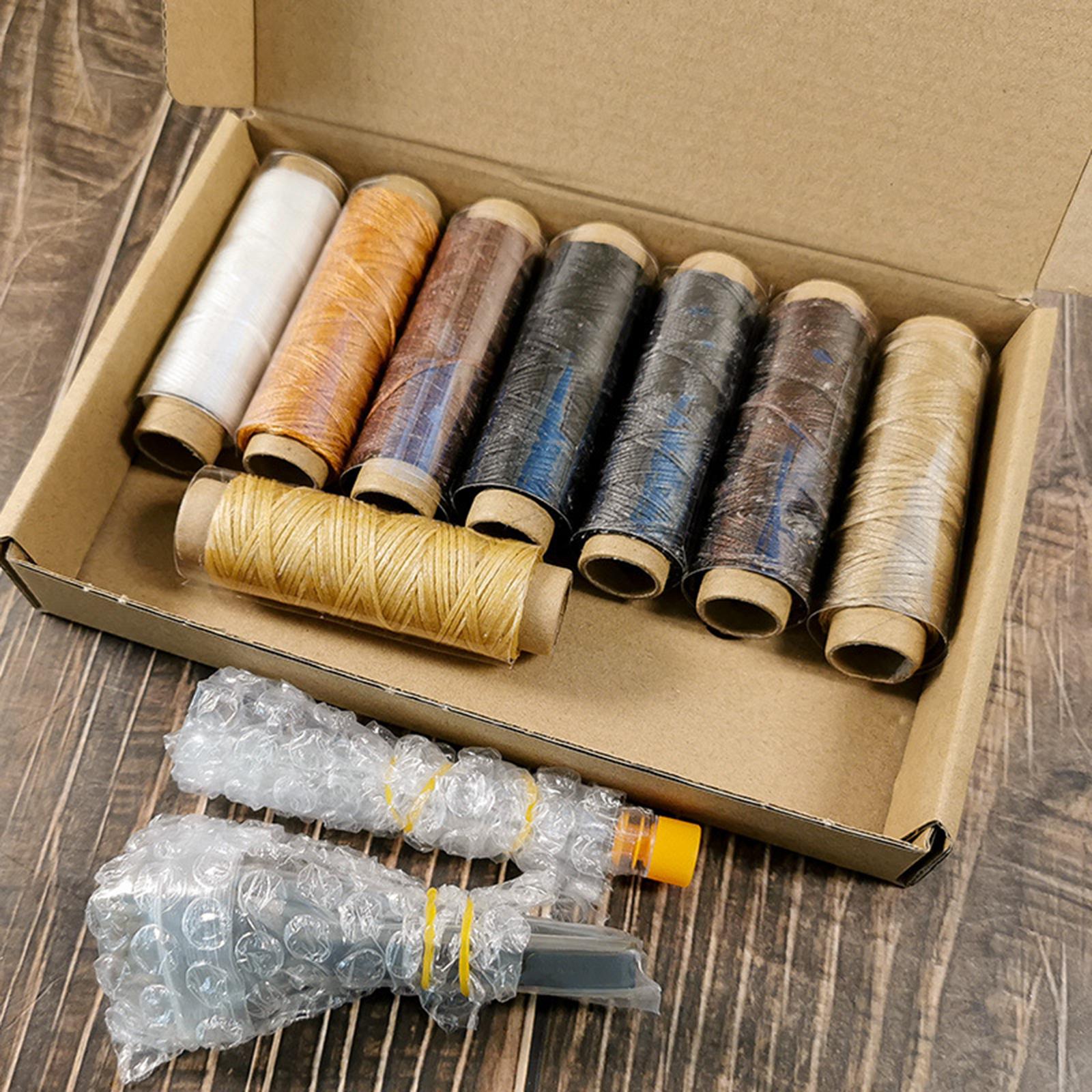 24Pcs Leather Craft Kit Hand Stitching Accessories Leathercraft Work Saddle