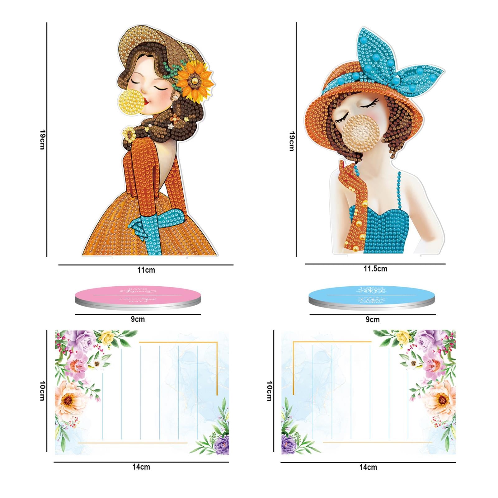5D DIY Diamond Painting Photo Holder Memo Clip Name Place Card Picture Stand 11x19cm 11.5x19cm
