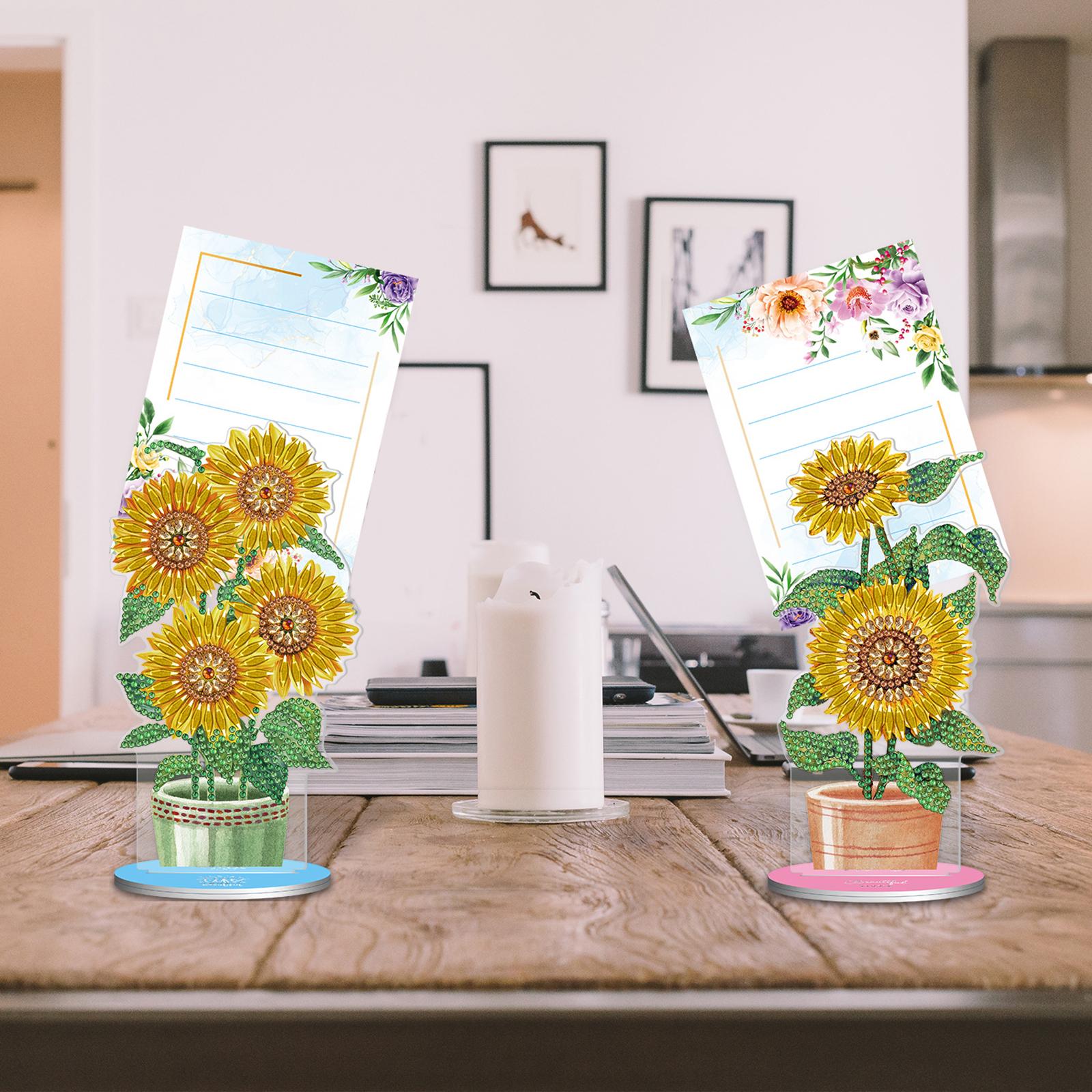 5D DIY Diamond Painting Photo Holder Memo Clip Name Place Card Picture Stand 10.5x19cm 10x18.5cm