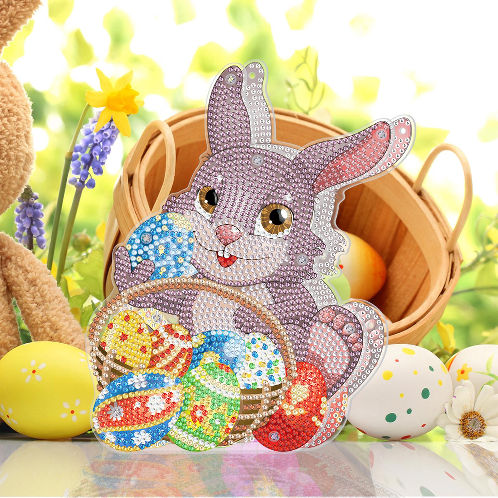DIY Diamond Painting Easter Rabbit Decoration Handmade Diamond Drawing C