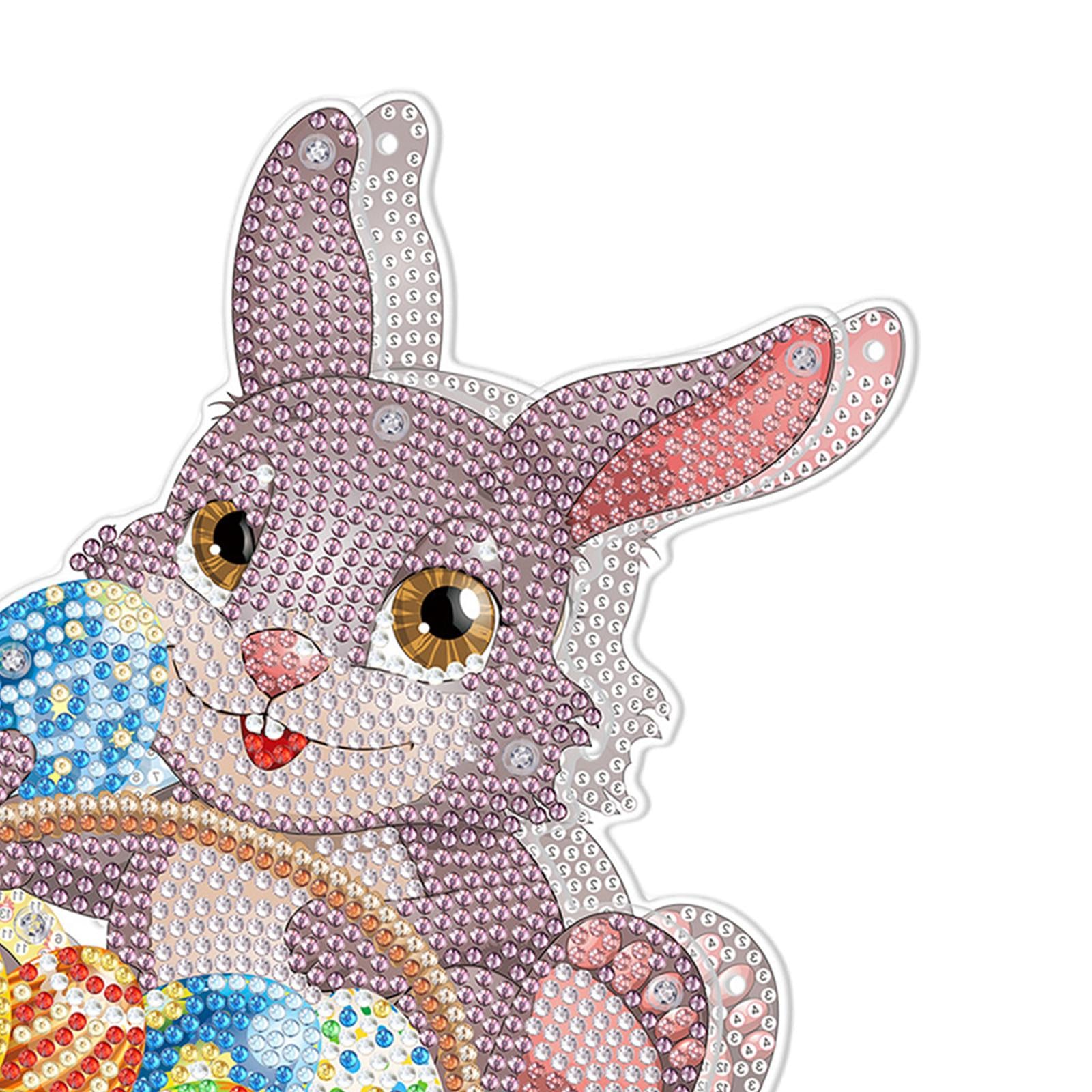 DIY Diamond Painting Easter Rabbit Decoration Handmade Diamond Drawing C