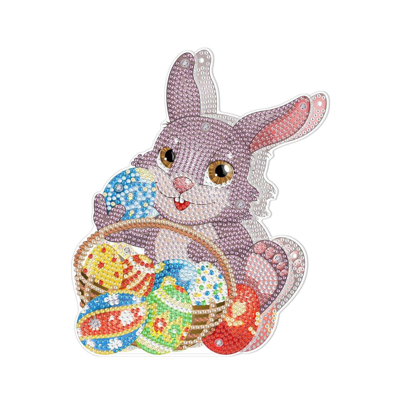 DIY Diamond Painting Easter Rabbit Decoration Handmade Diamond Drawing C