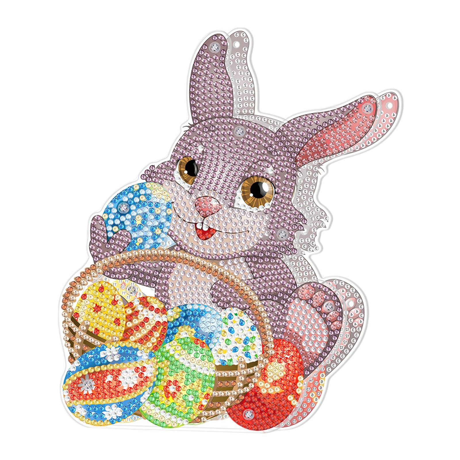 DIY Diamond Painting Easter Rabbit Decoration Handmade Diamond Drawing C