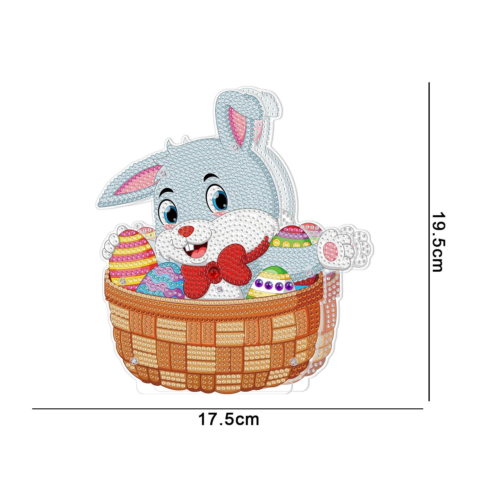 DIY Diamond Painting Easter Rabbit Decoration Handmade Diamond Drawing E