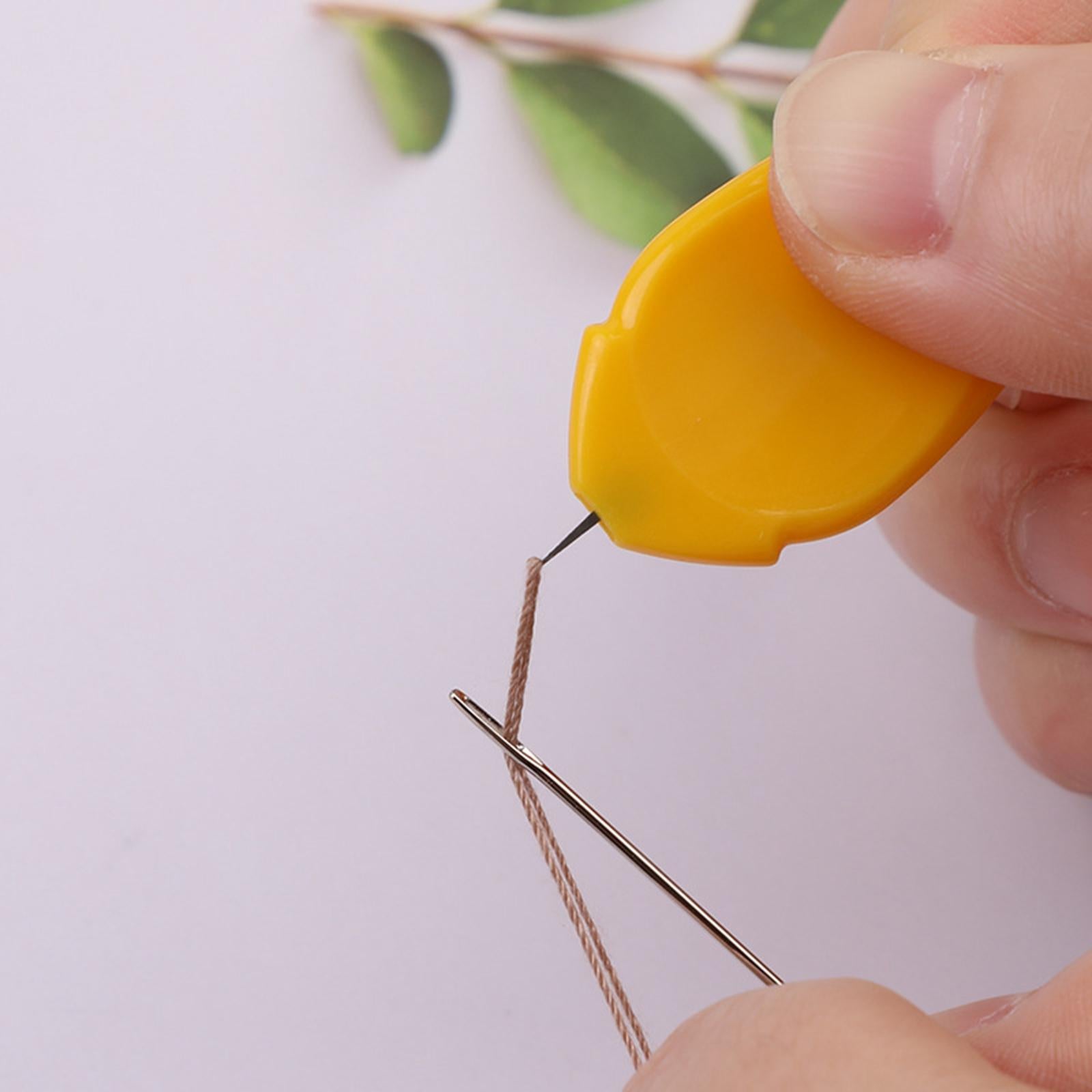 Needle Threaders DIY Coloured Wire Loop Threading Guide Blue Green Red