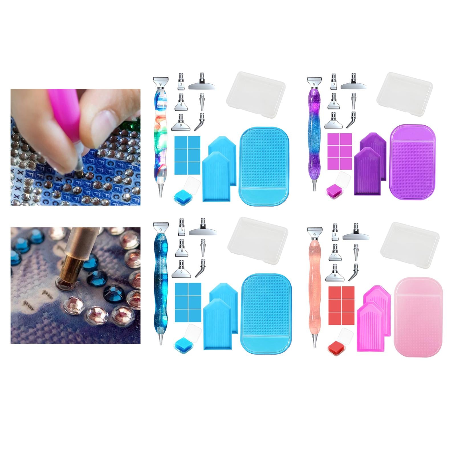 5D Diamond Art Painting Tools Accessories Point Drill Pen Purple Pen